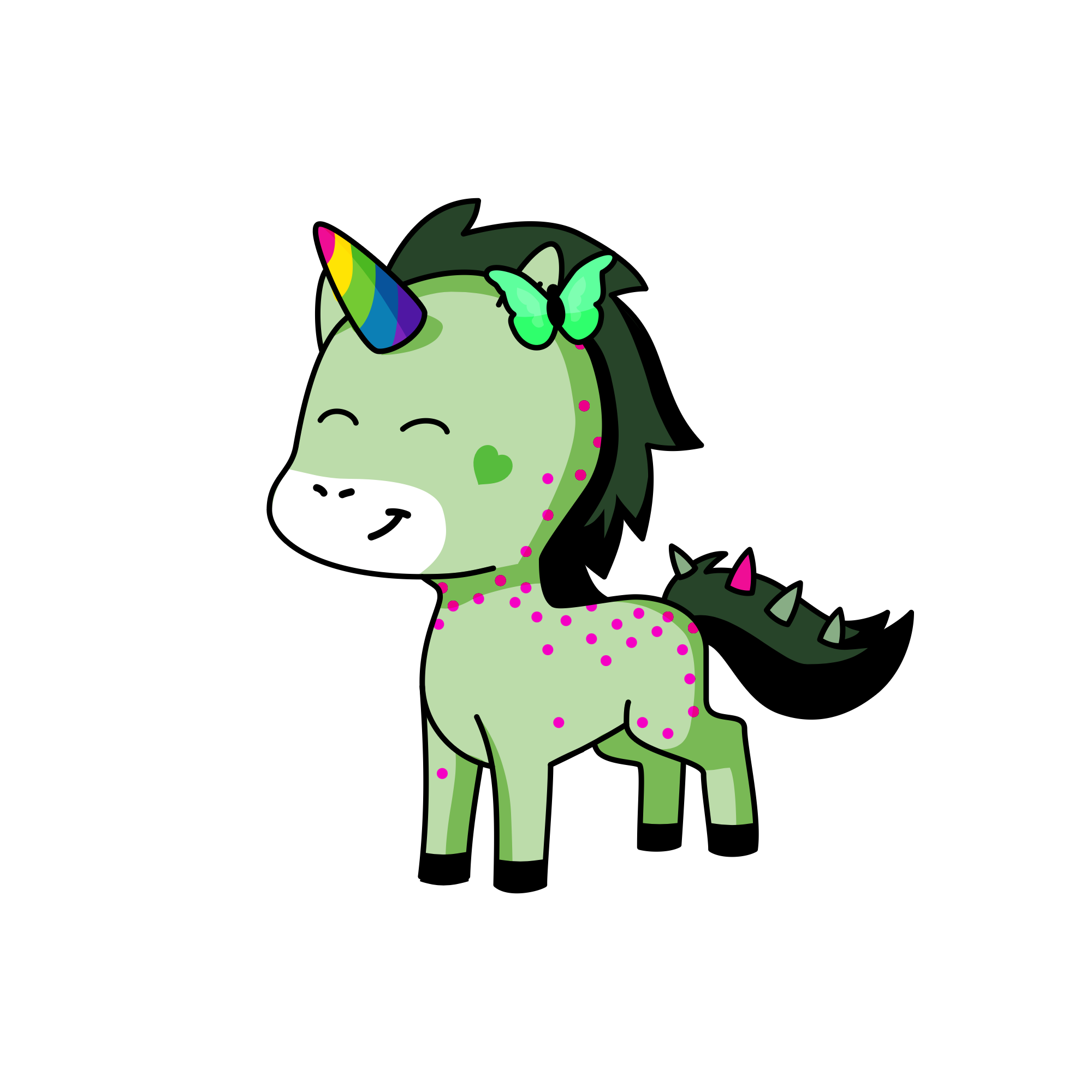 Pom Pom, the unicorn