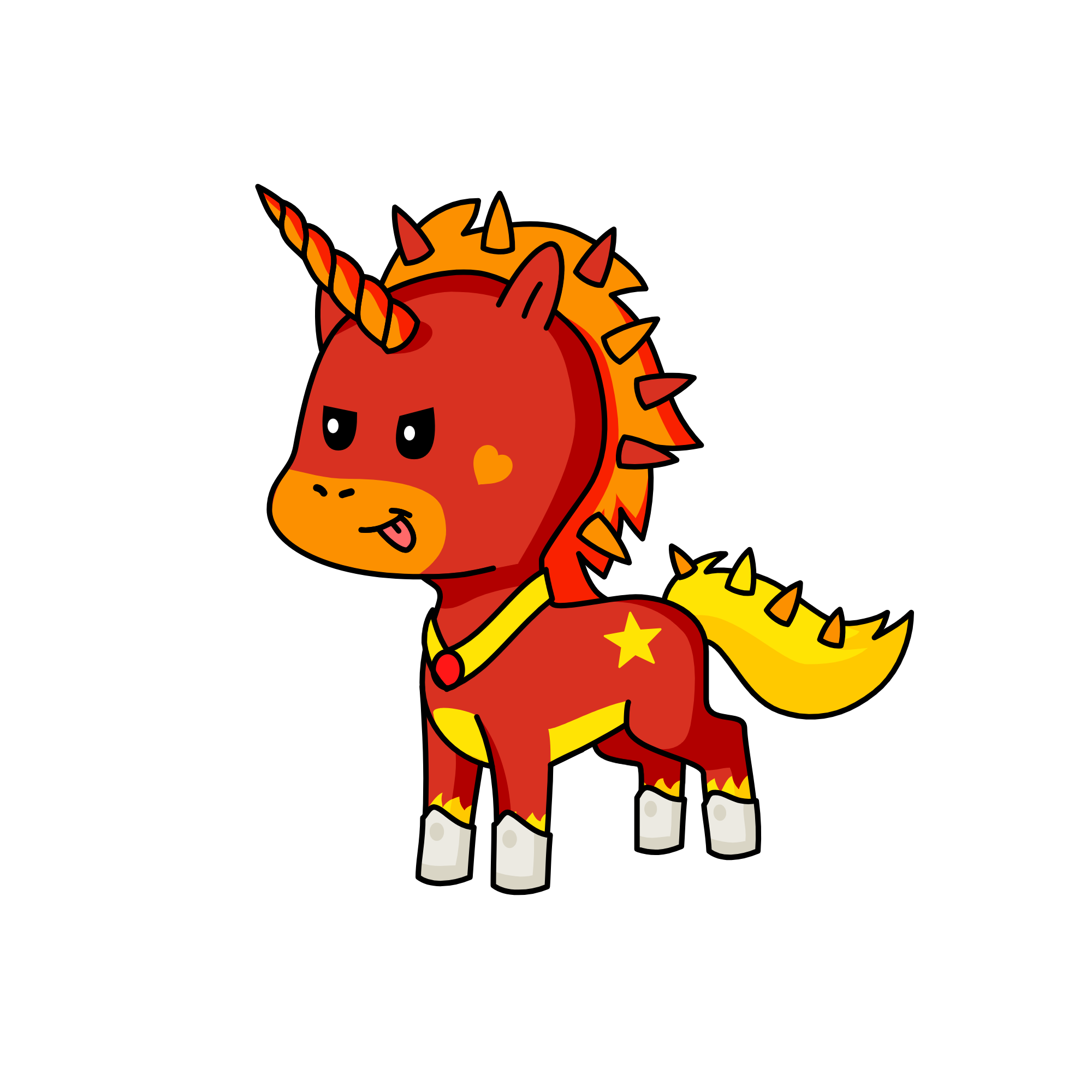 Queen Fireflame, the unicorn