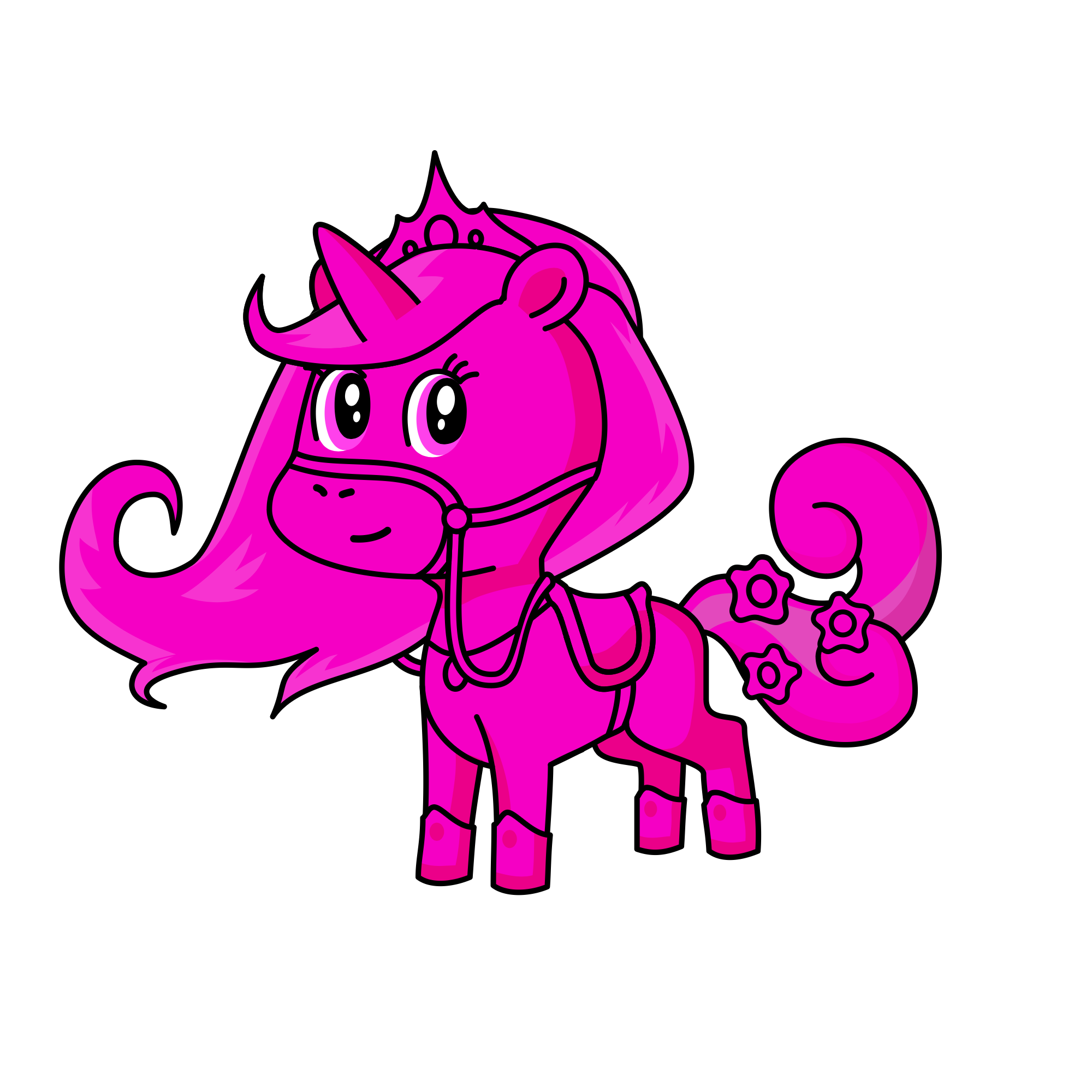 Pinky, the unicorn