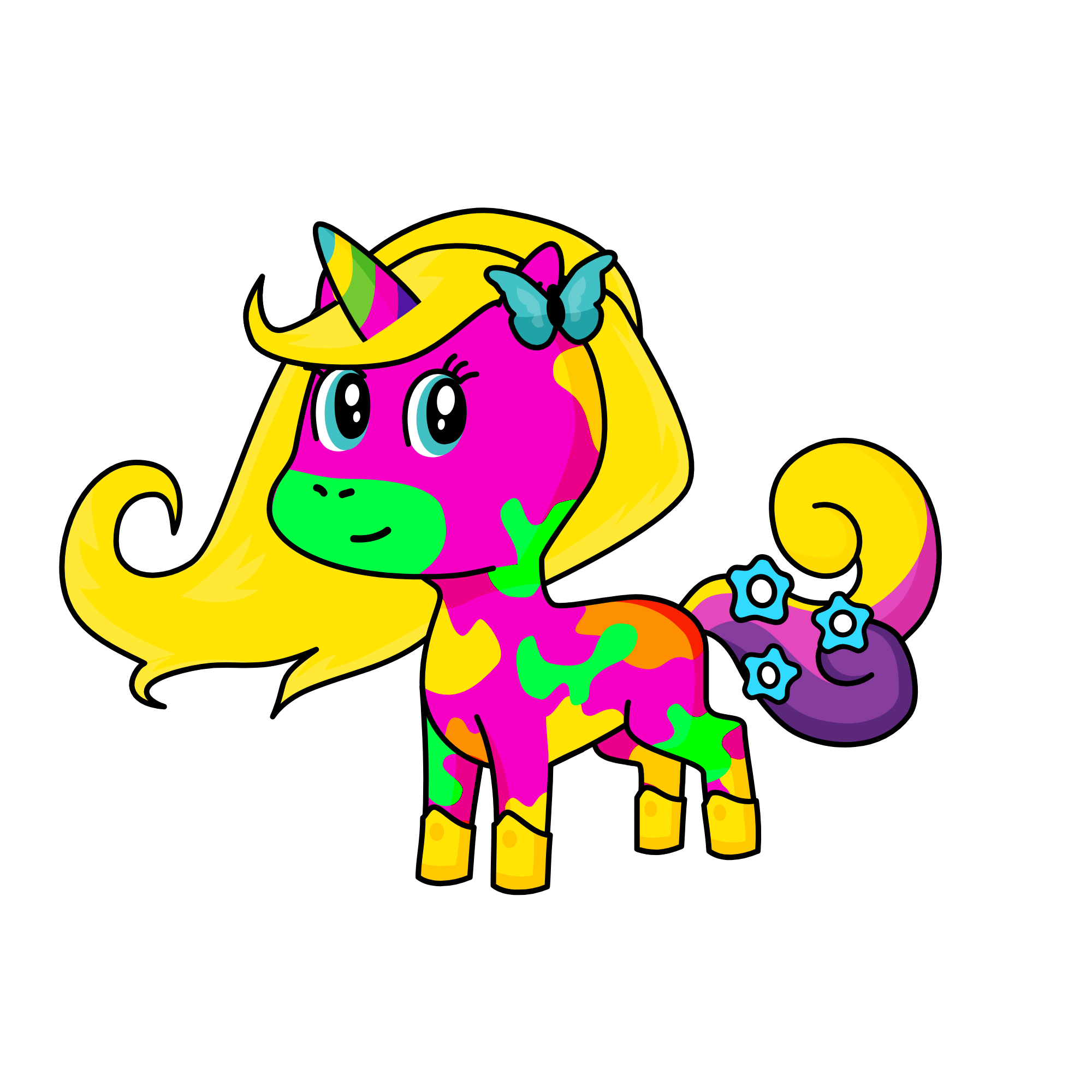 PINKIY, the unicorn
