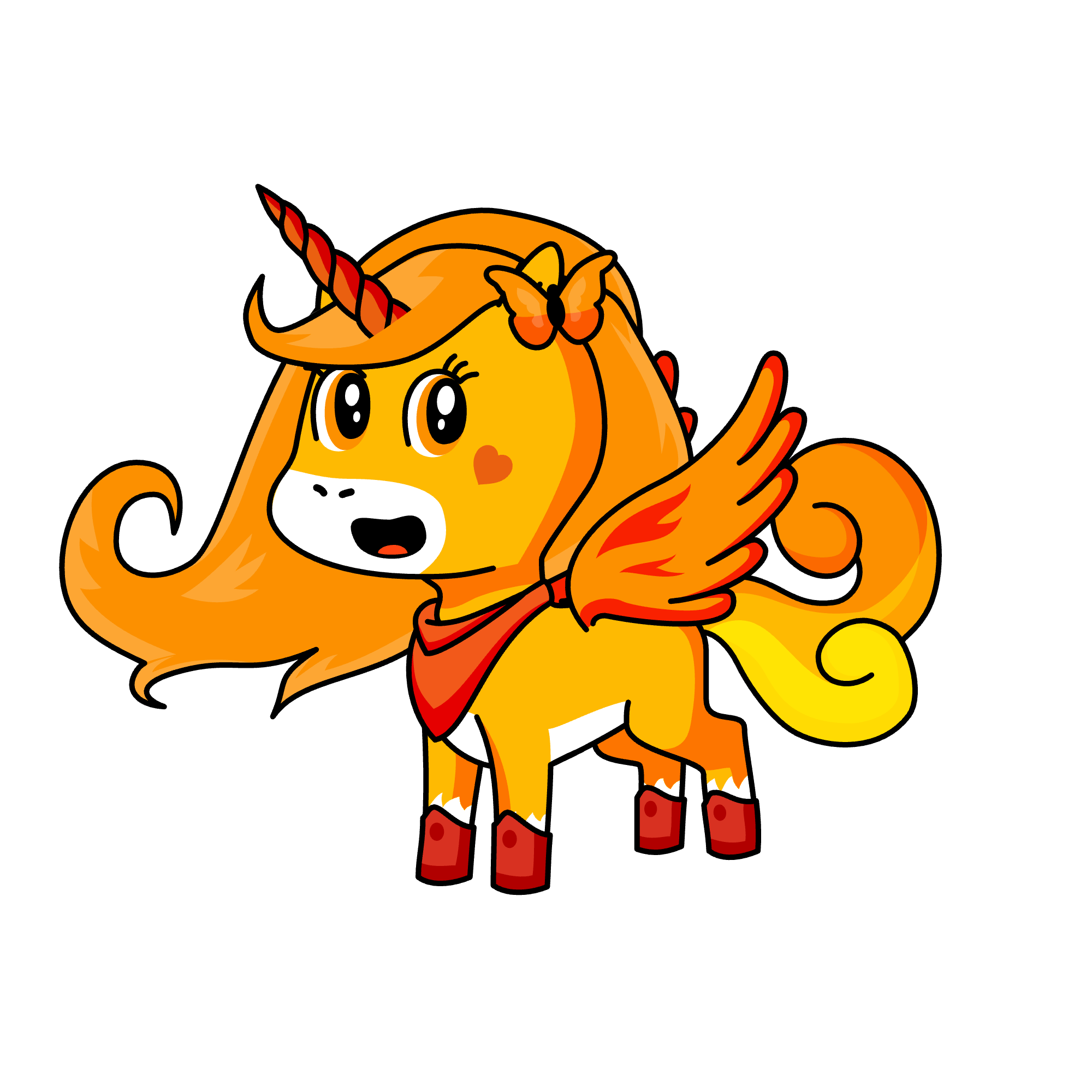 Dark buttercup, the unicorn