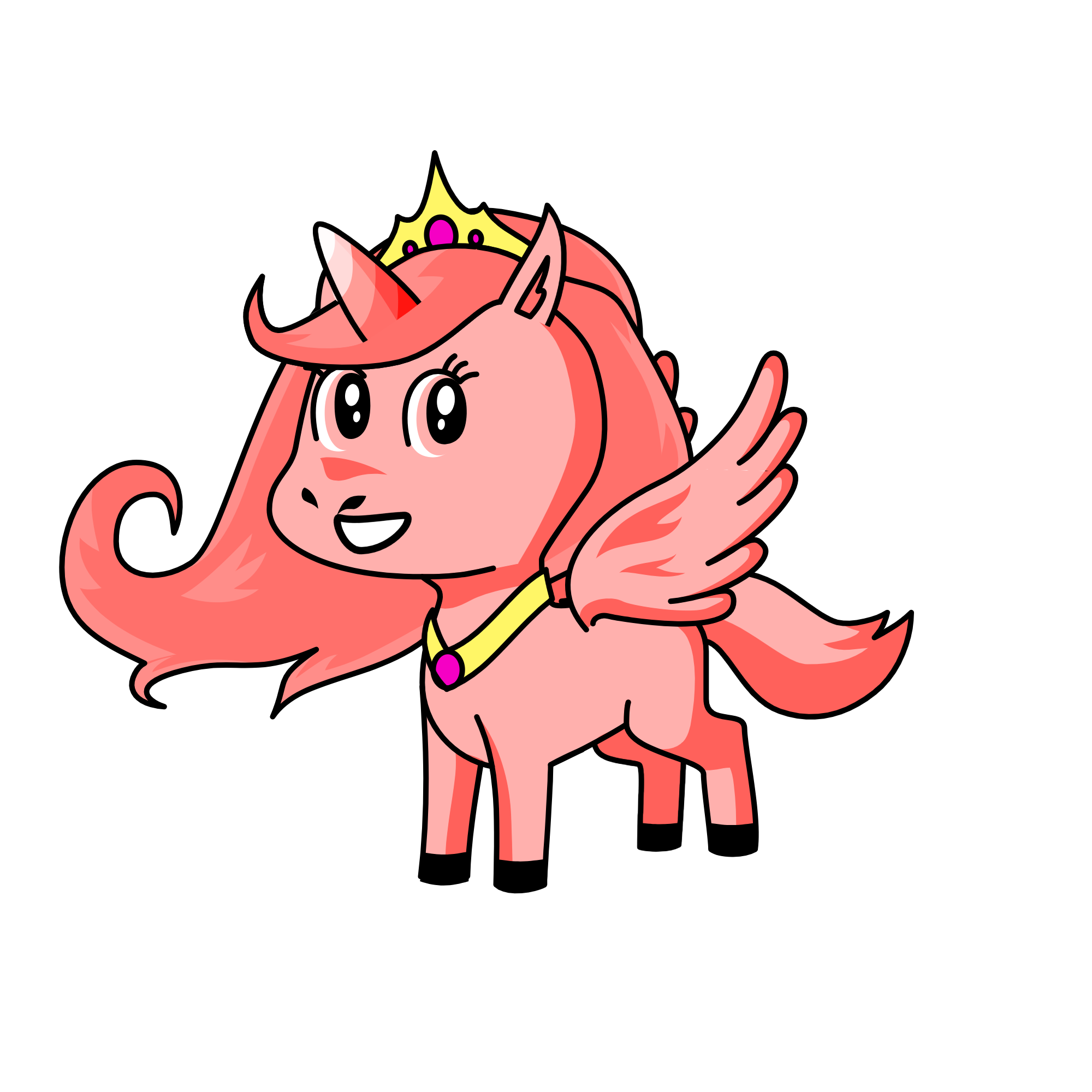 Queen Strawberry, the unicorn
