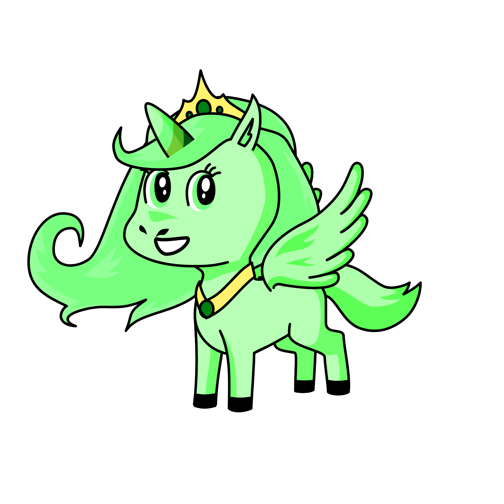 Queen Leaf, the unicorn