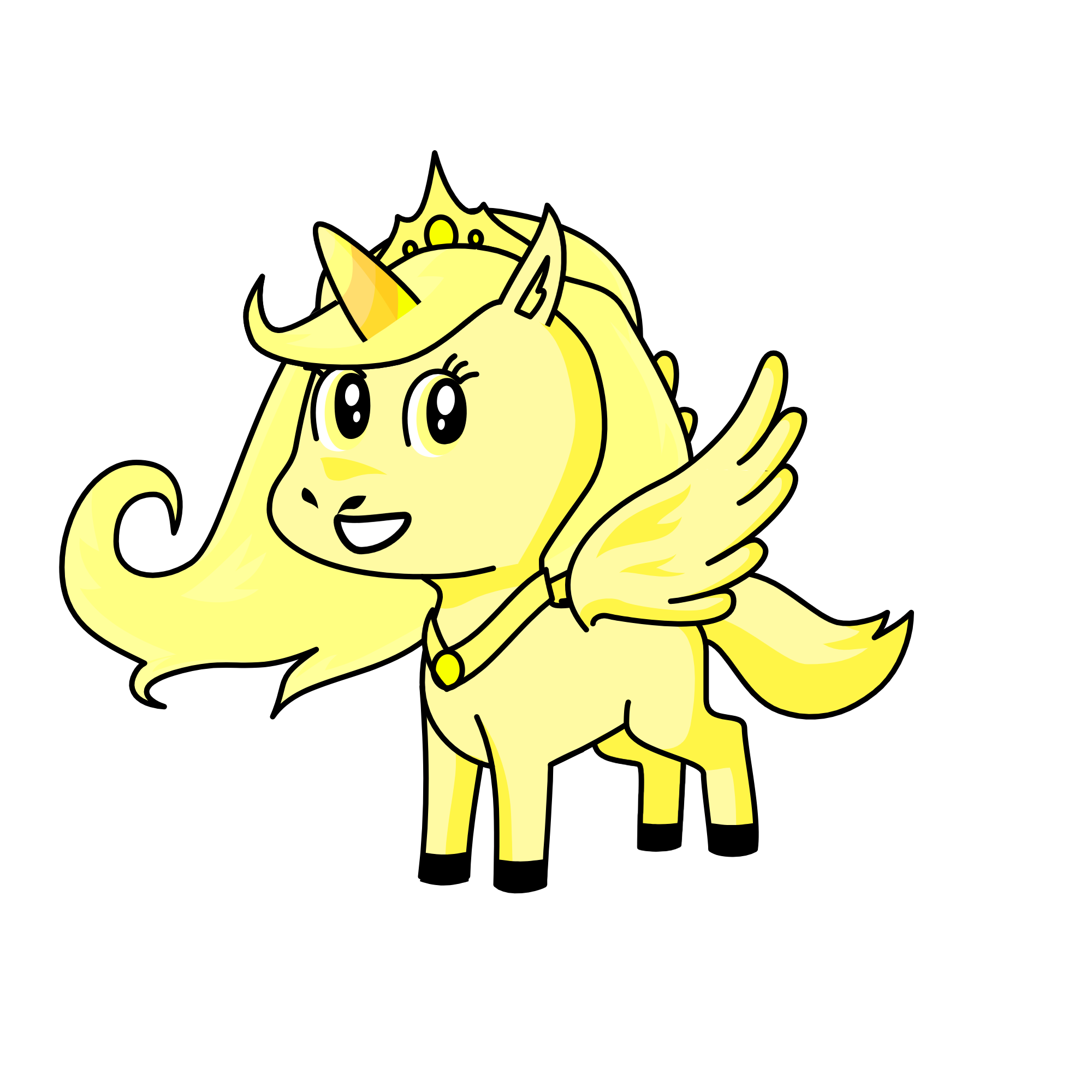 Queen Sunshine, the unicorn