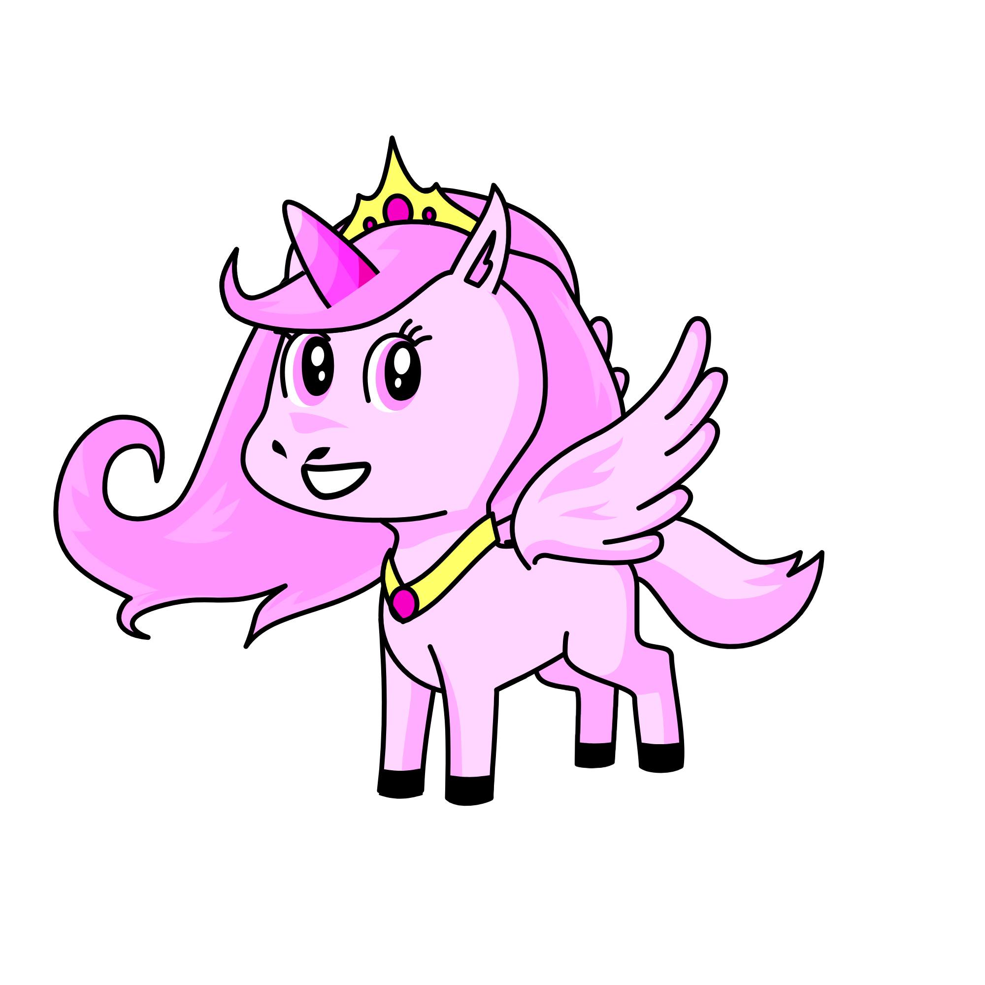 Queen Pinky, the unicorn