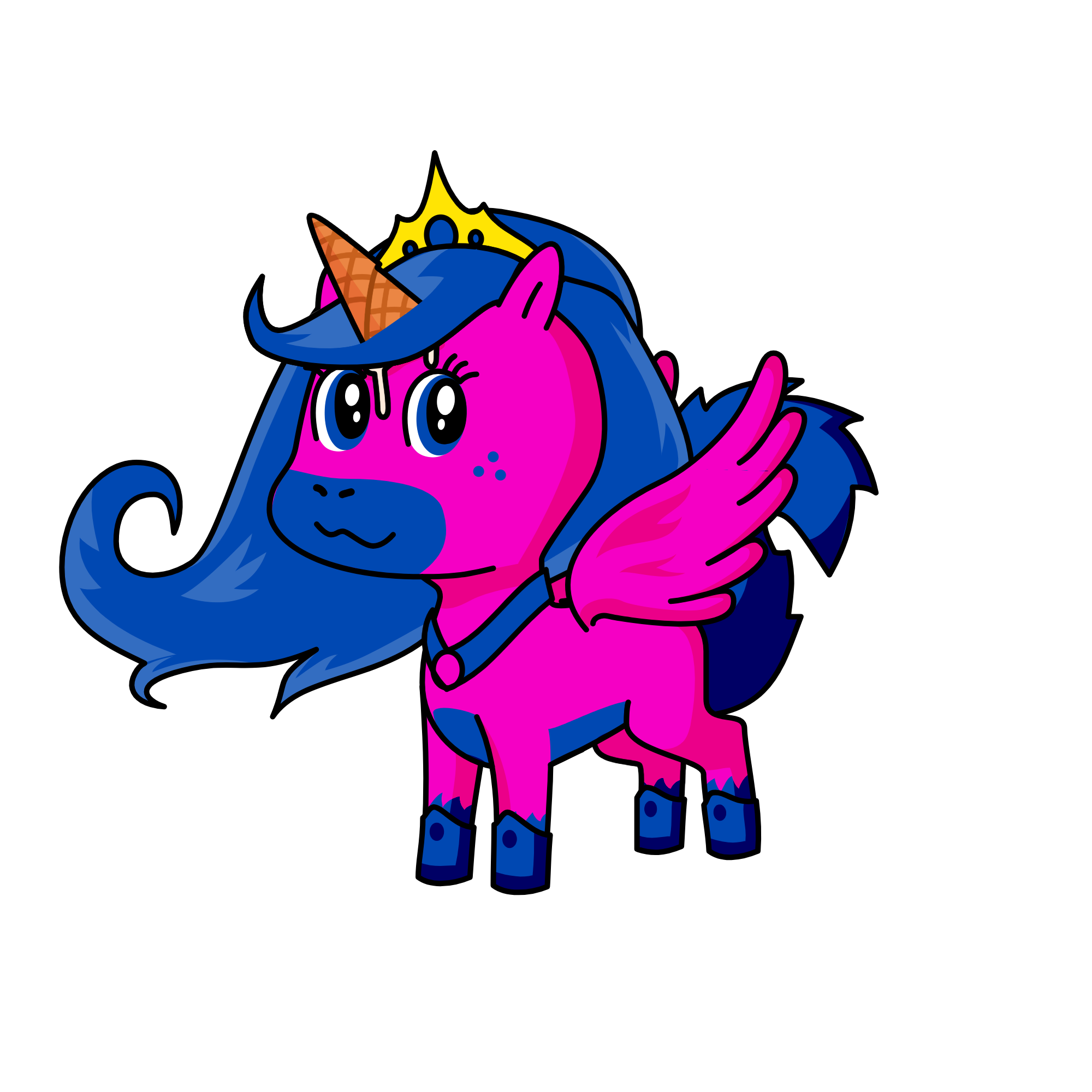 b, the unicorn