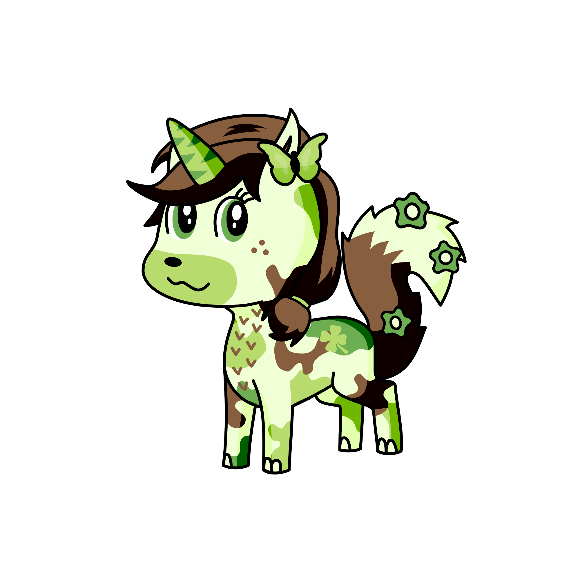Flutter of the wood, the unicorn