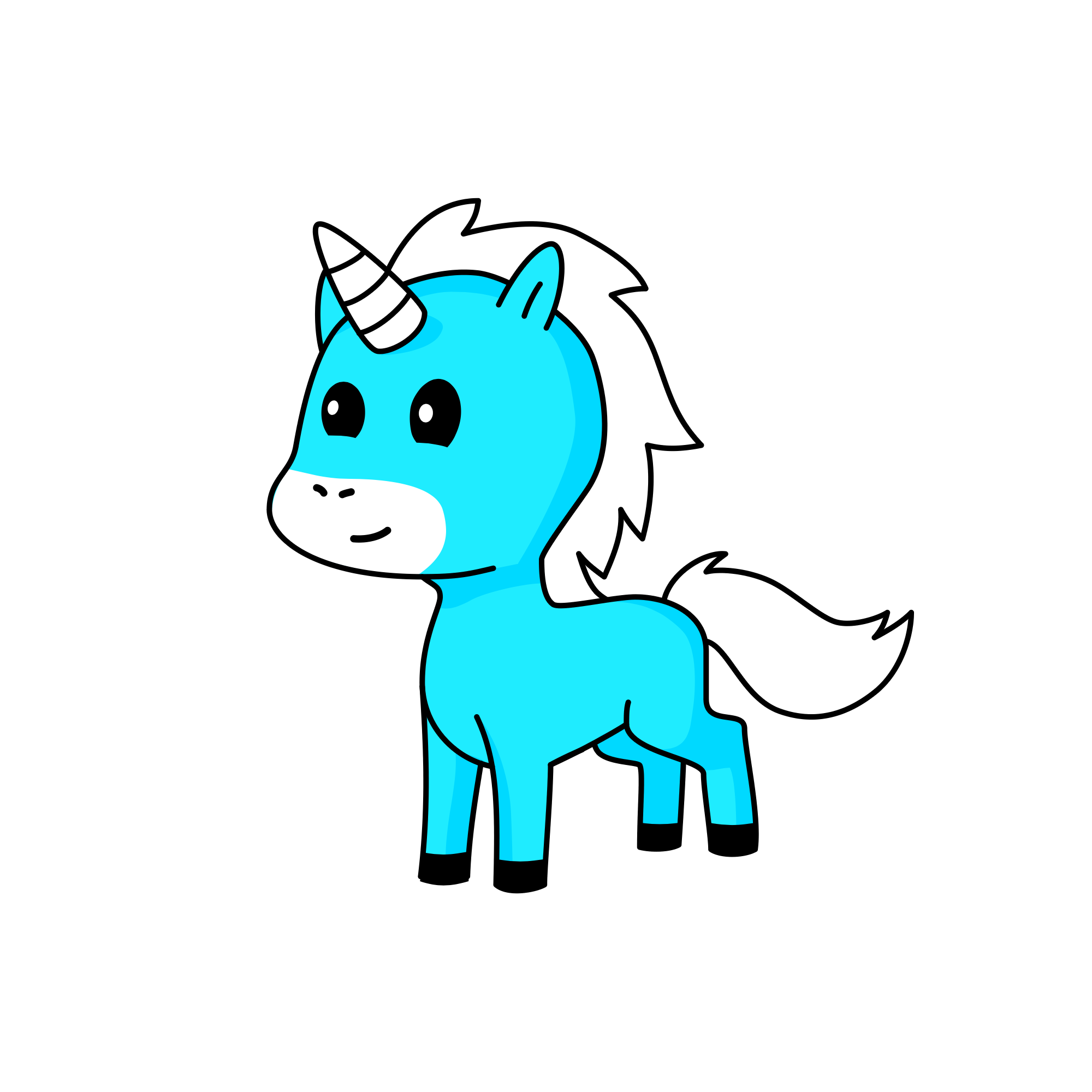 Winter, the unicorn