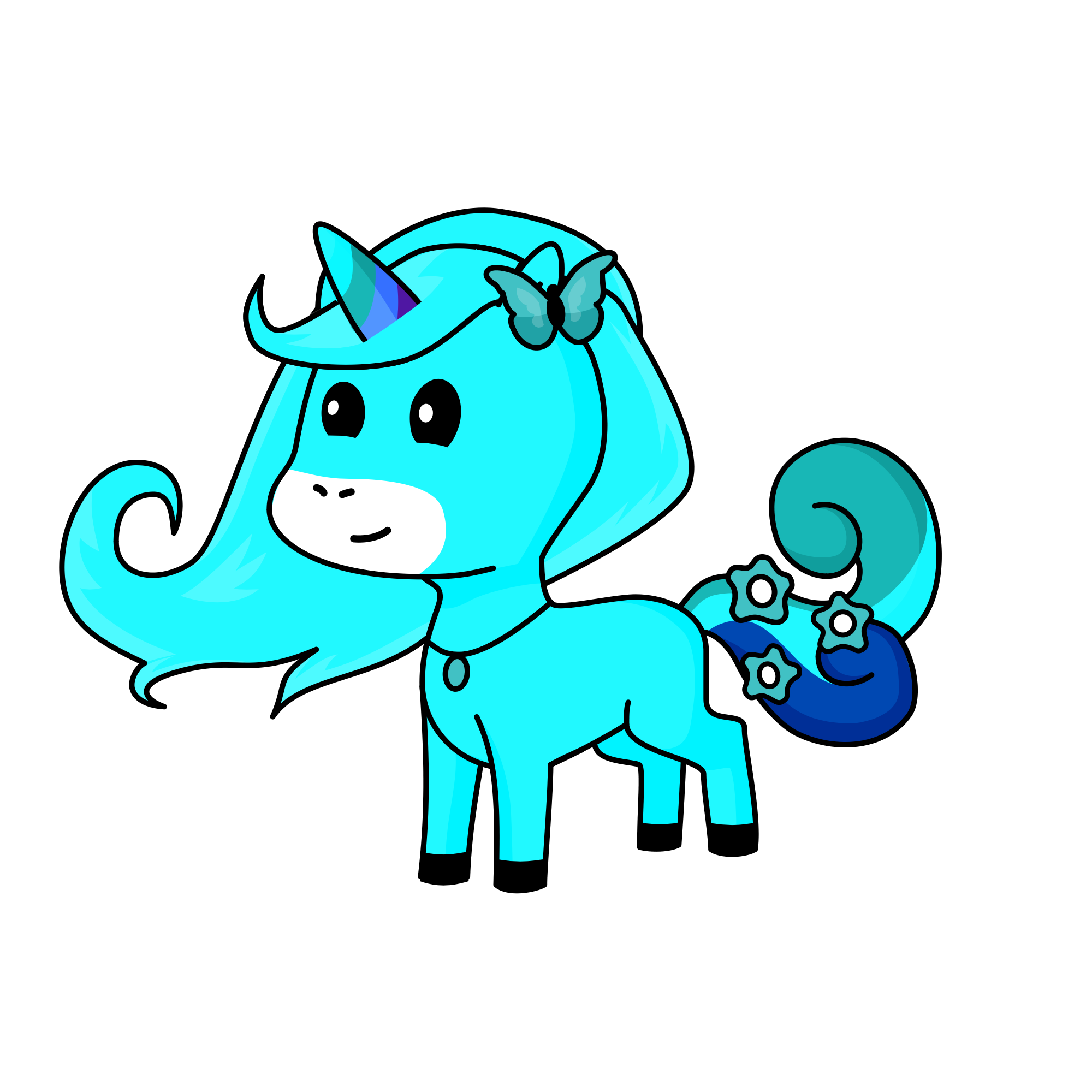 Winter, the unicorn