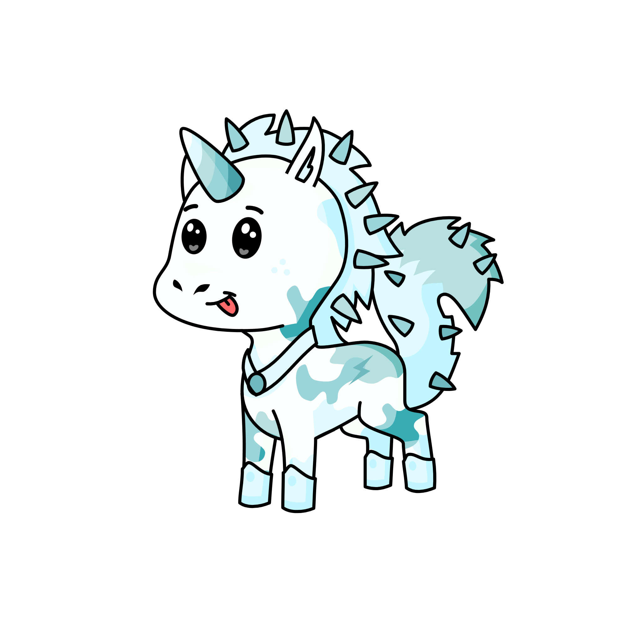 Blue'ice, the unicorn