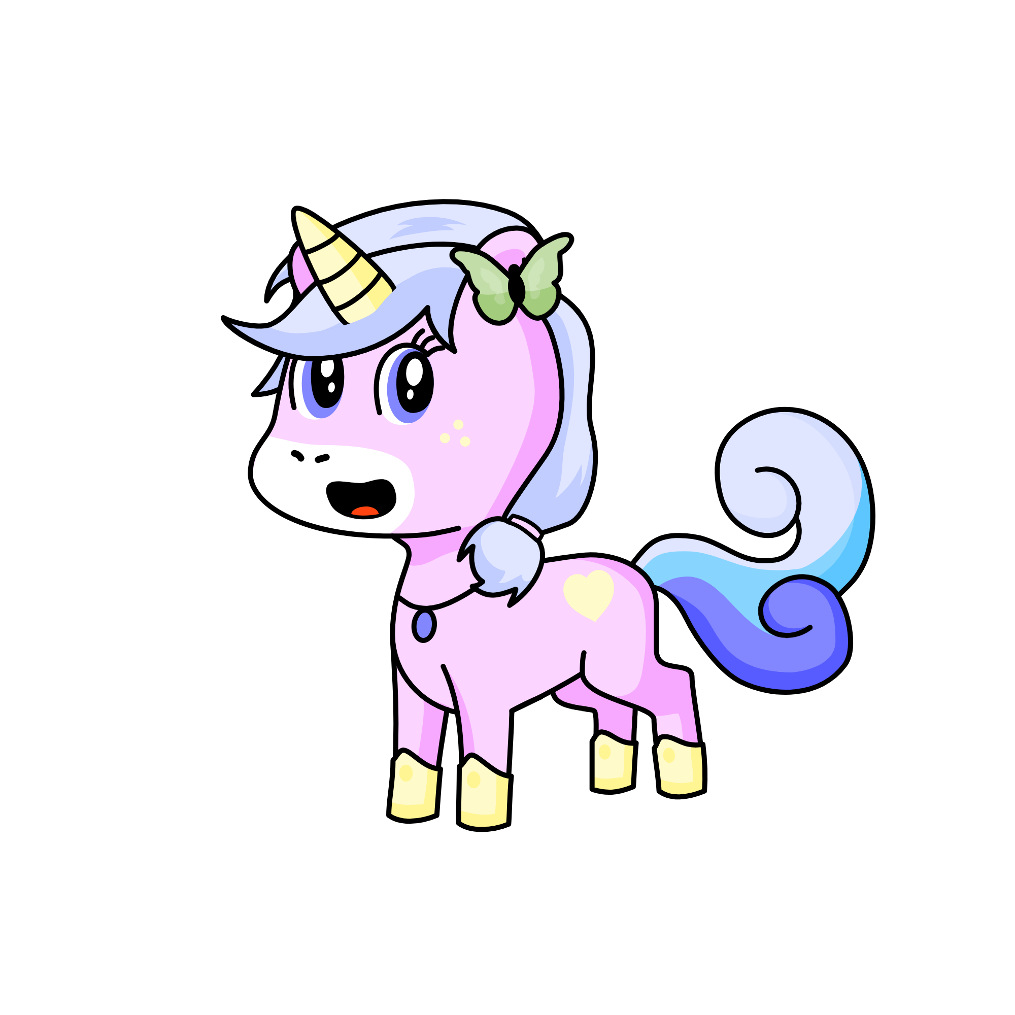 Pastel, the unicorn