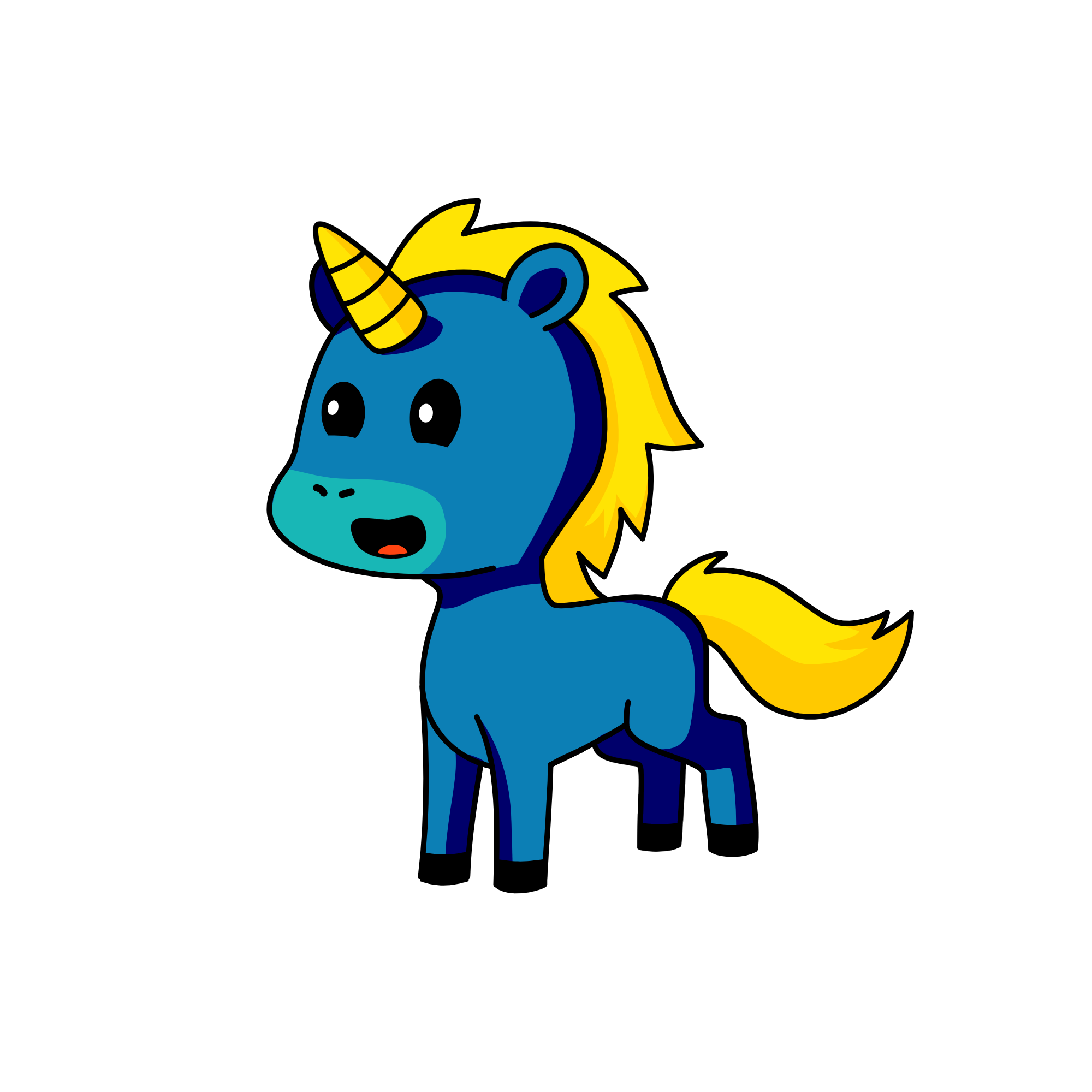 Smurficorn, the unicorn