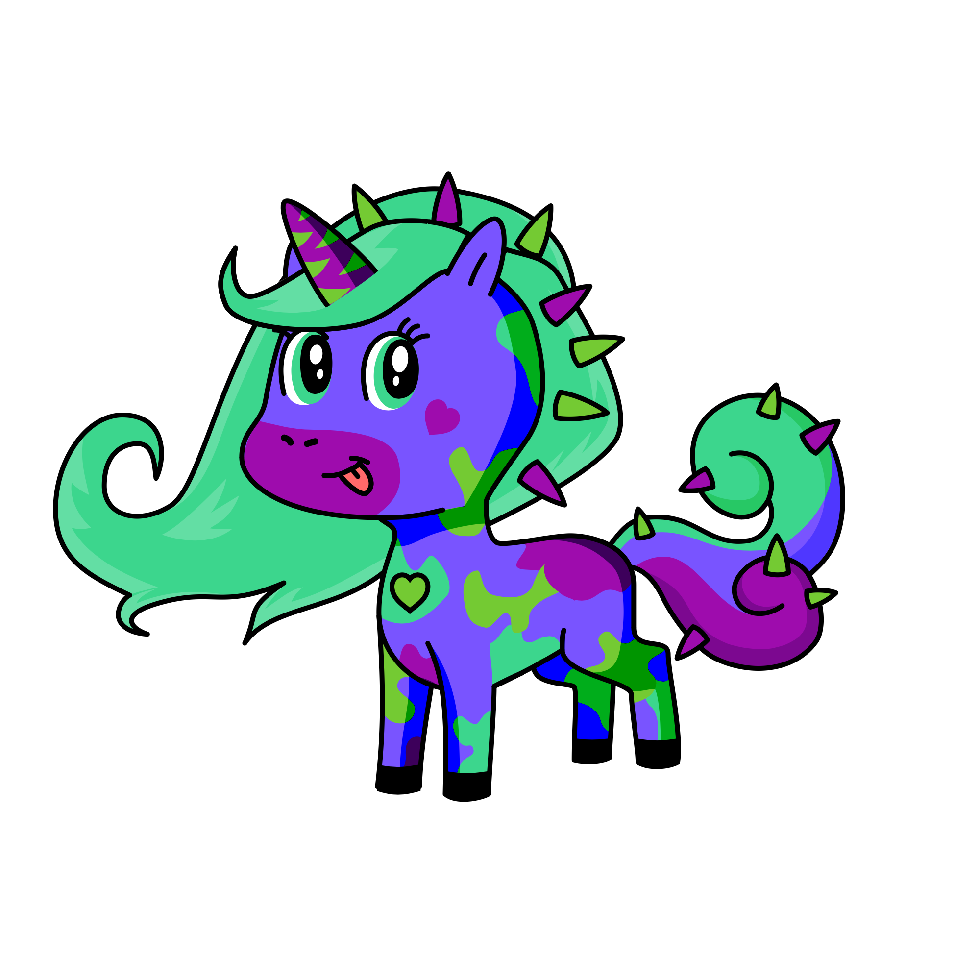 Lovely moonheart, the unicorn