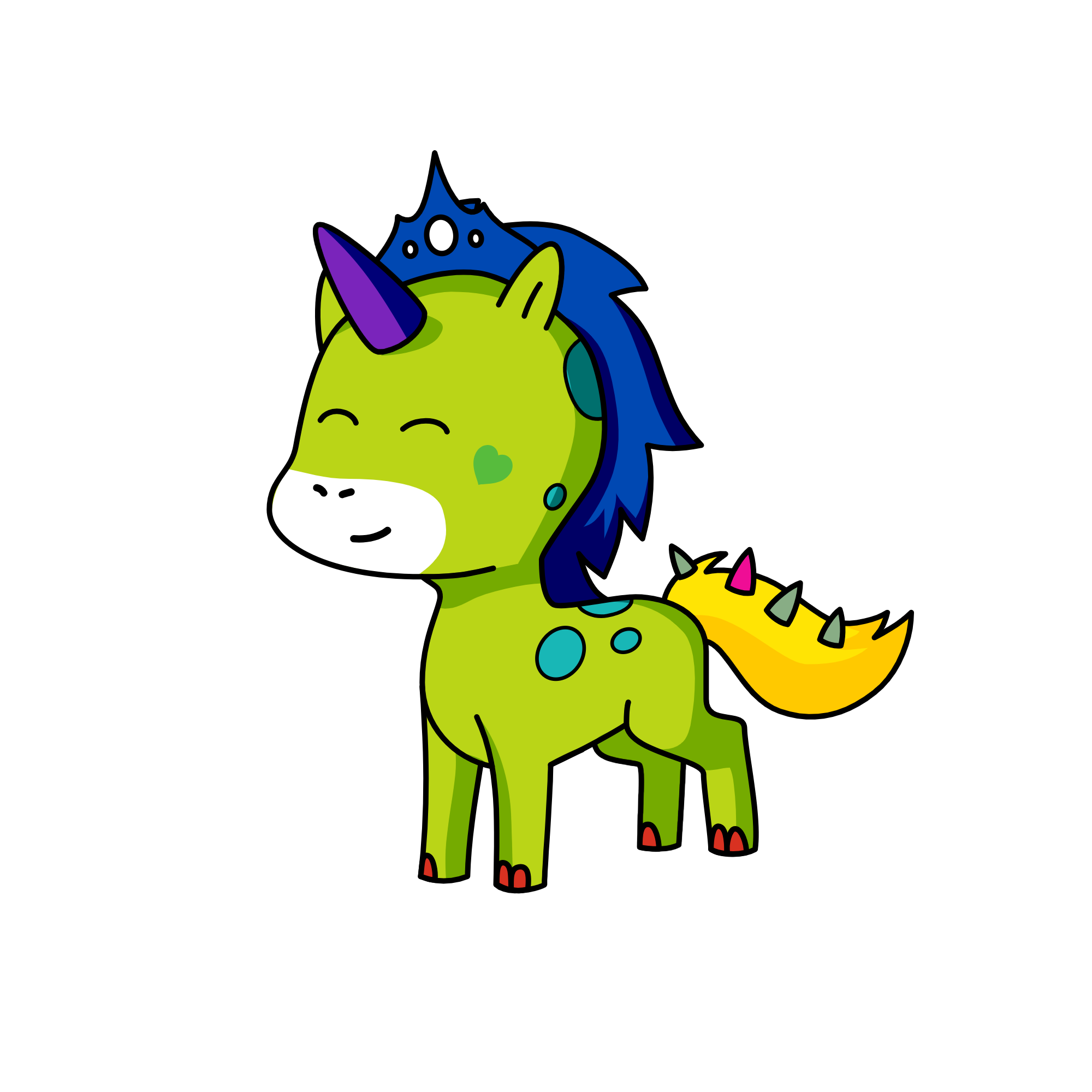 Rey feliz, the unicorn
