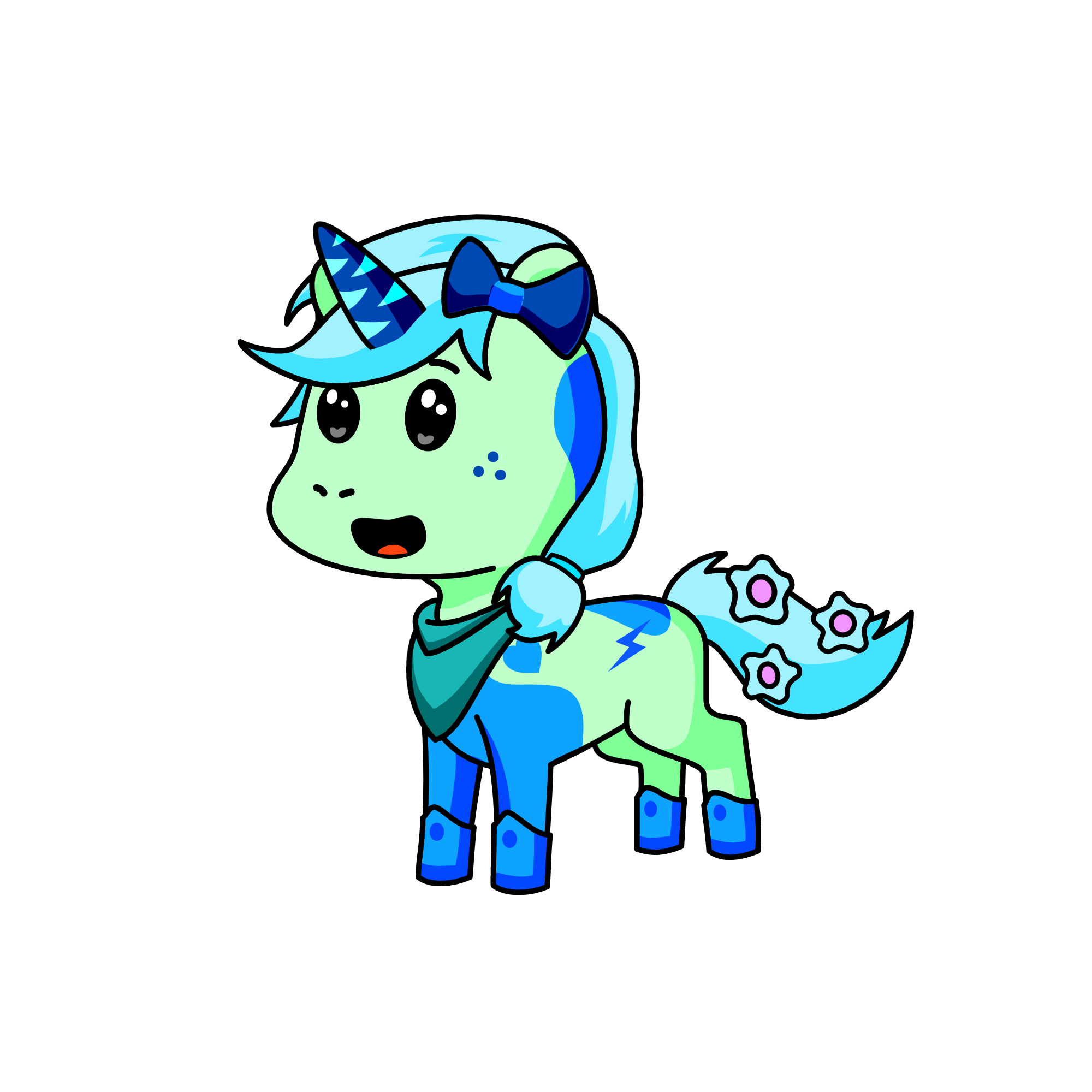 Snowy Flake, the unicorn