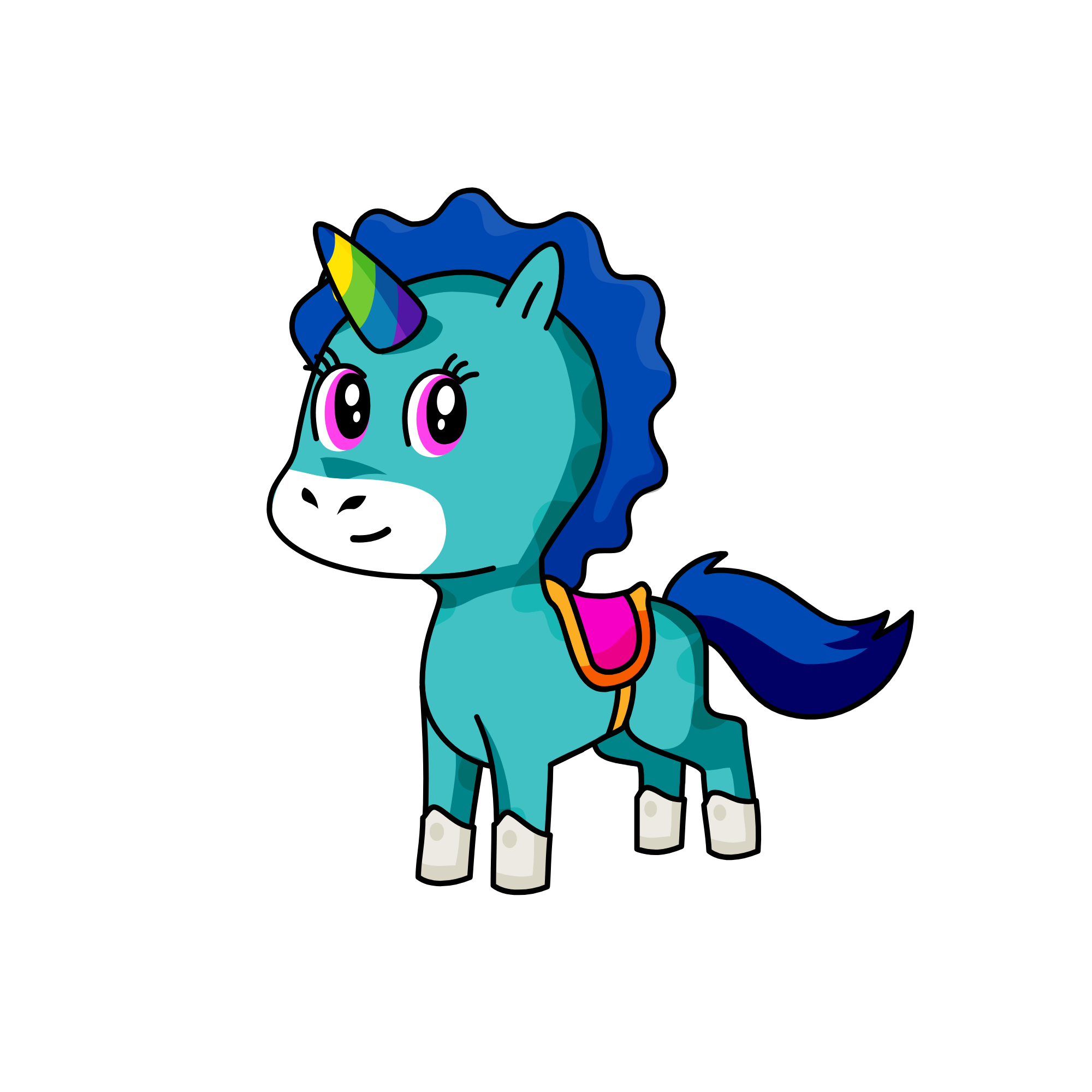 Rainbow Dash , the unicorn