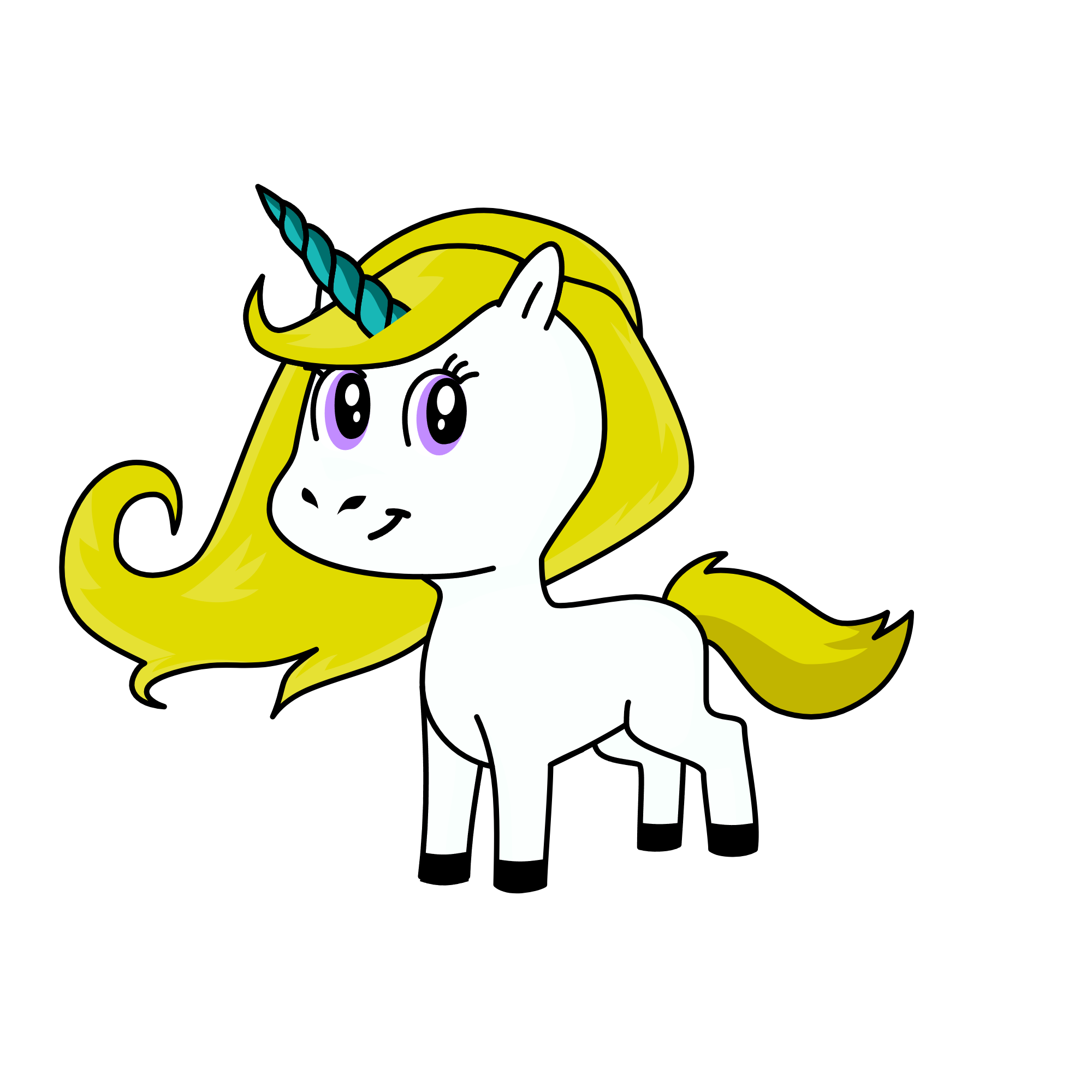 Goldmähne, the unicorn