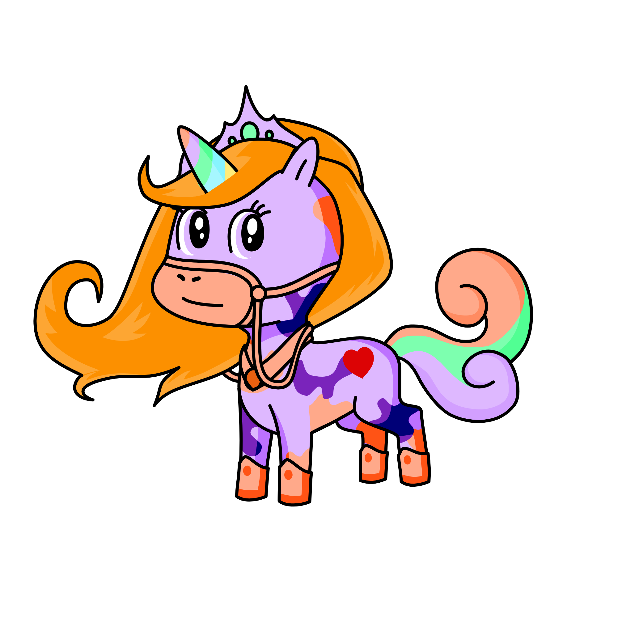 violet, the unicorn