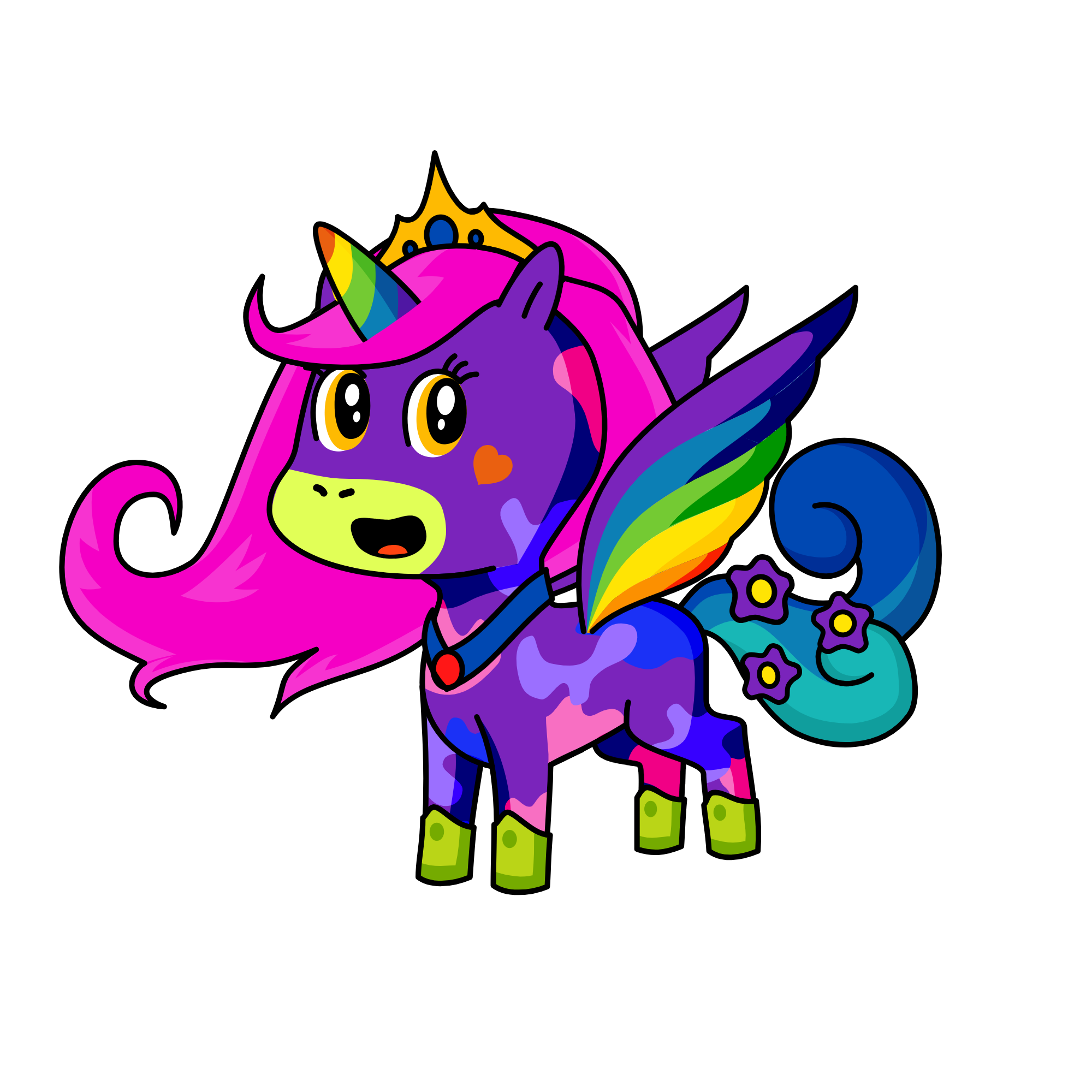 CRINGE RAINBOW, the unicorn