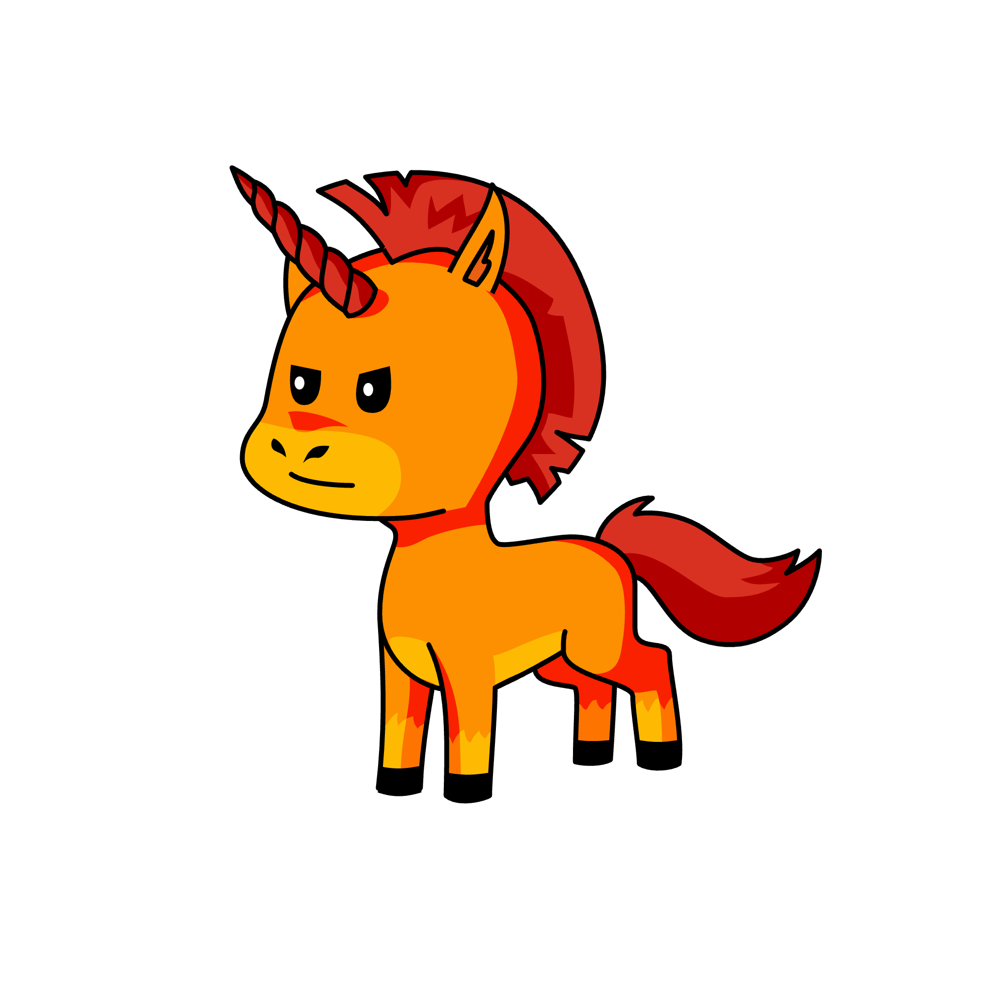 Flame, the unicorn