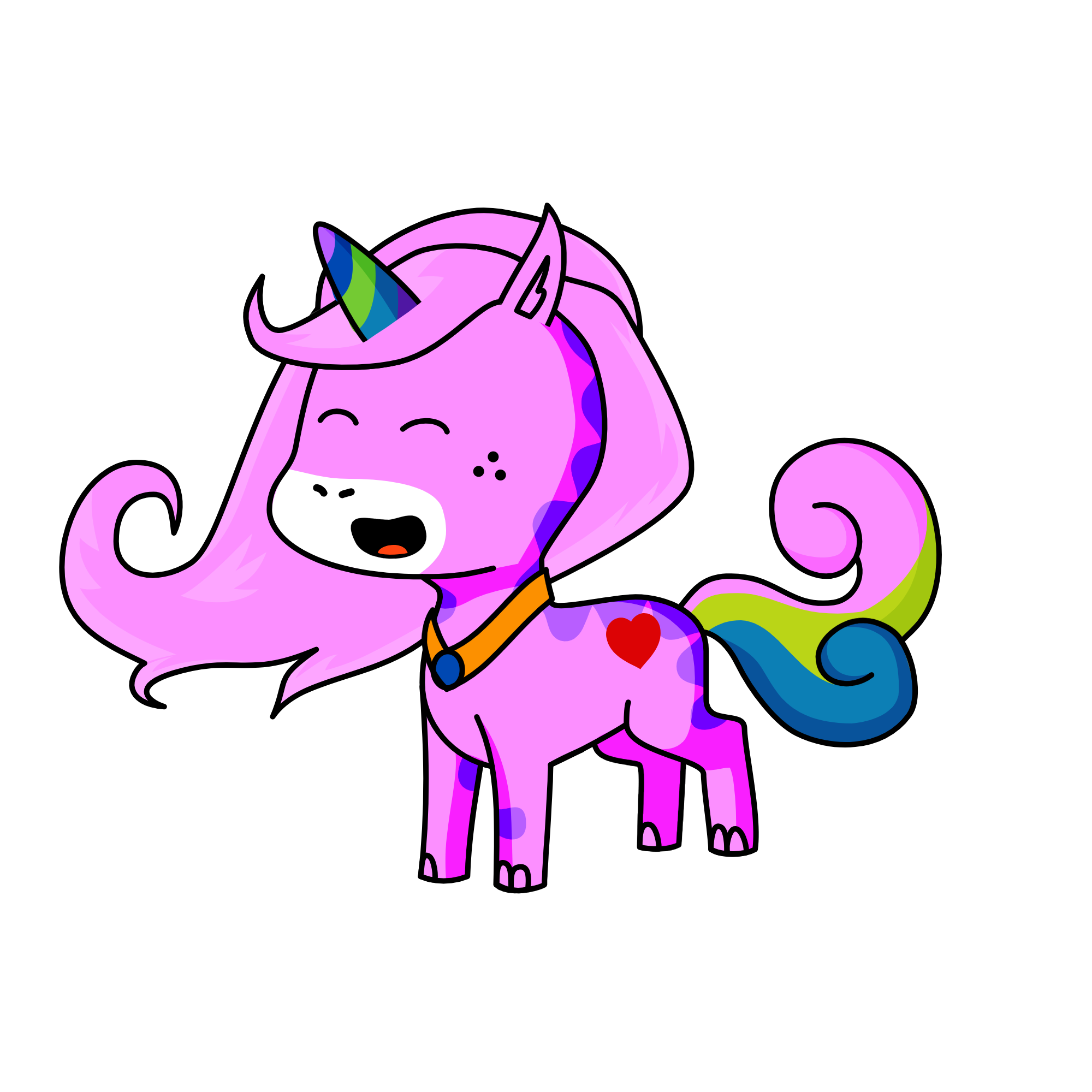 Pinky, the unicorn