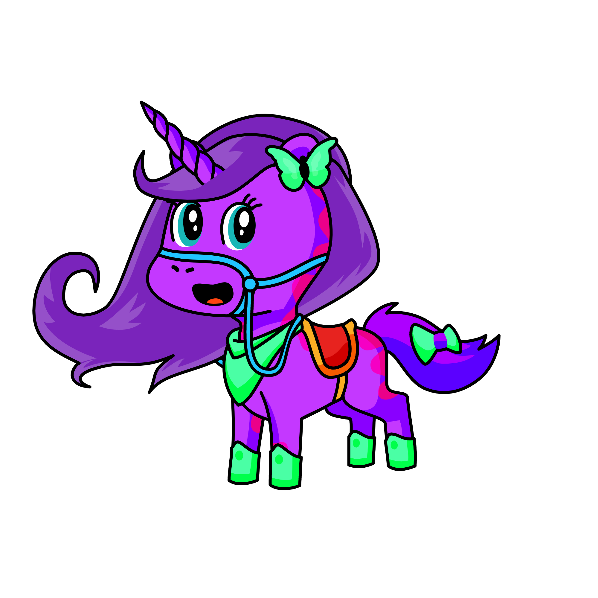 Princess Night rider, the unicorn