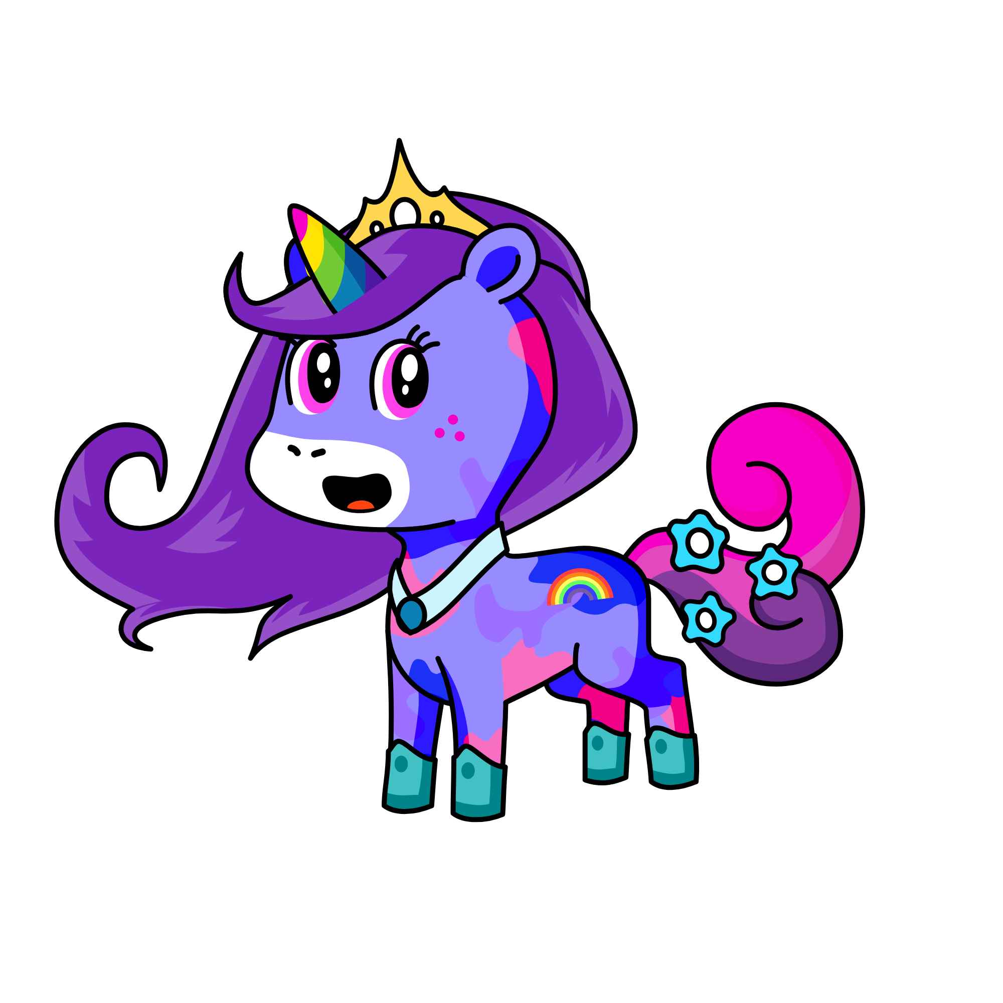Queen Pretty, the unicorn