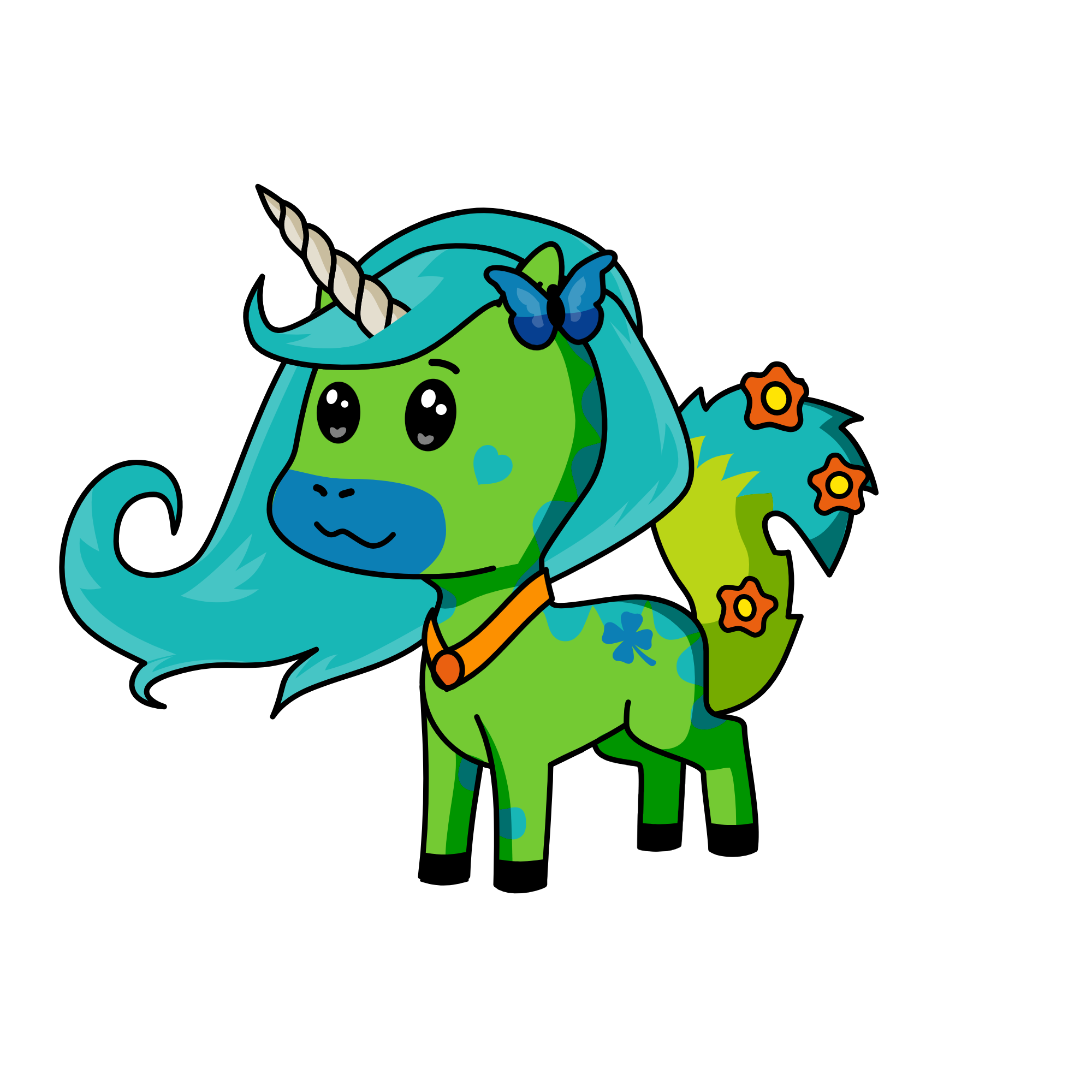 Earth_Shiney, the unicorn