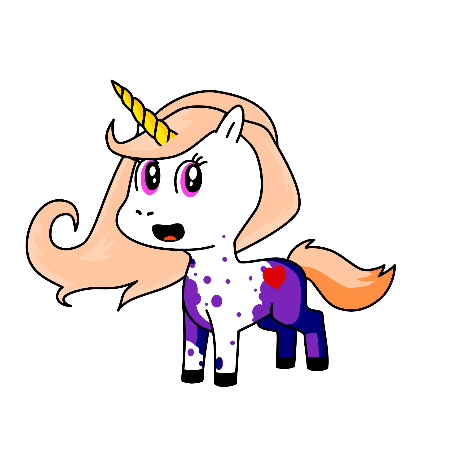 Miss Elegance, the unicorn