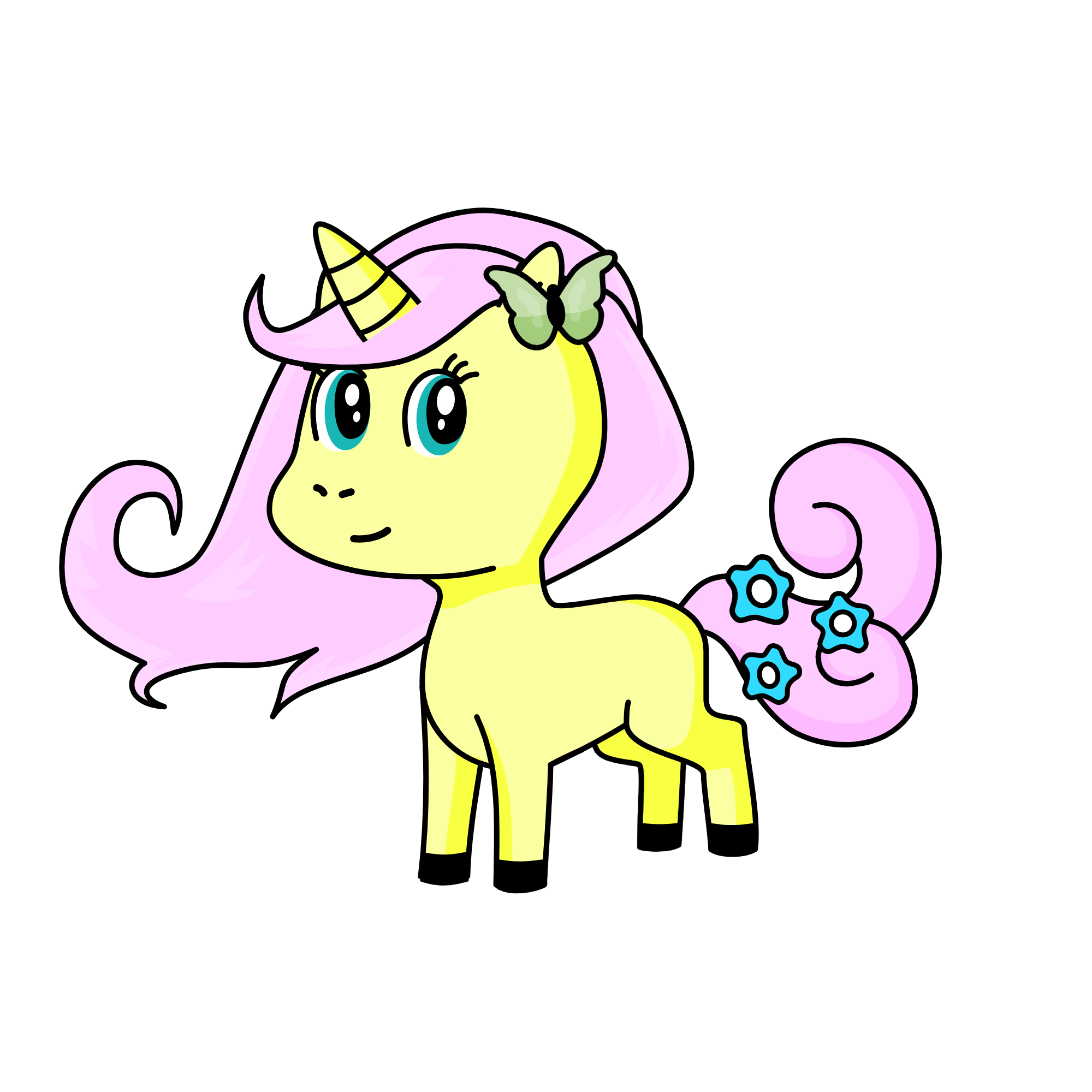 fluttershy, the unicorn