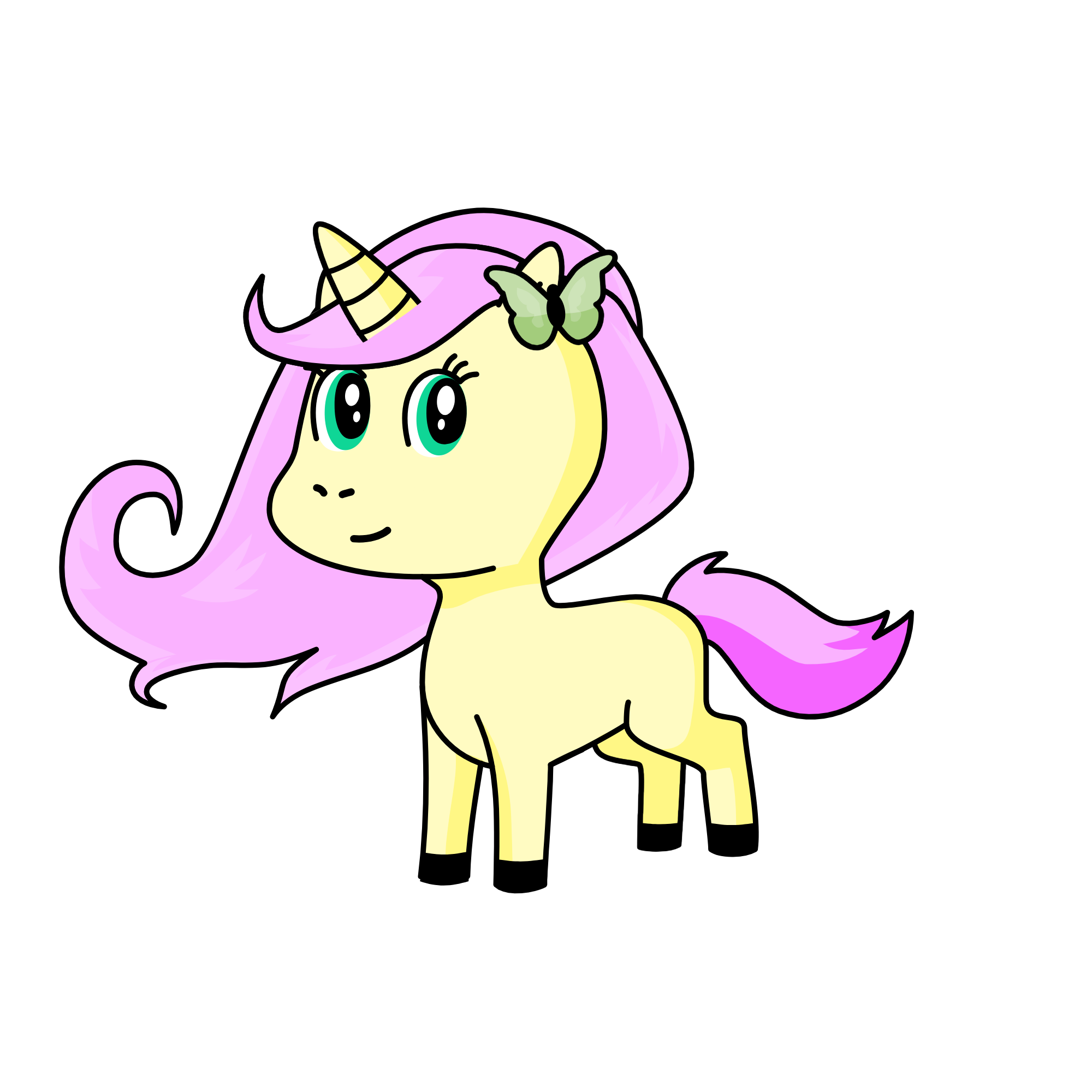 FLUTTERSHY, the unicorn