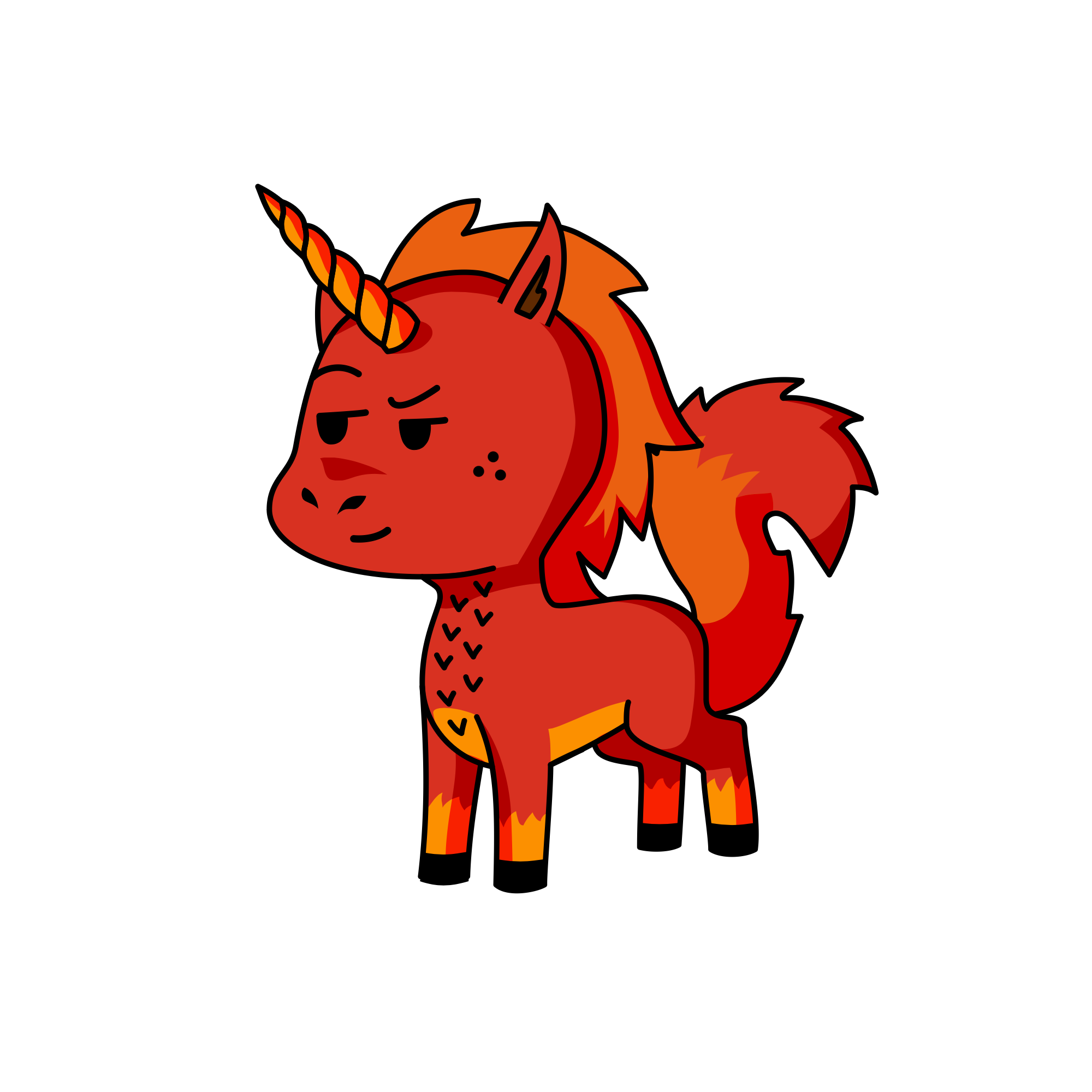 Forest fire, the unicorn