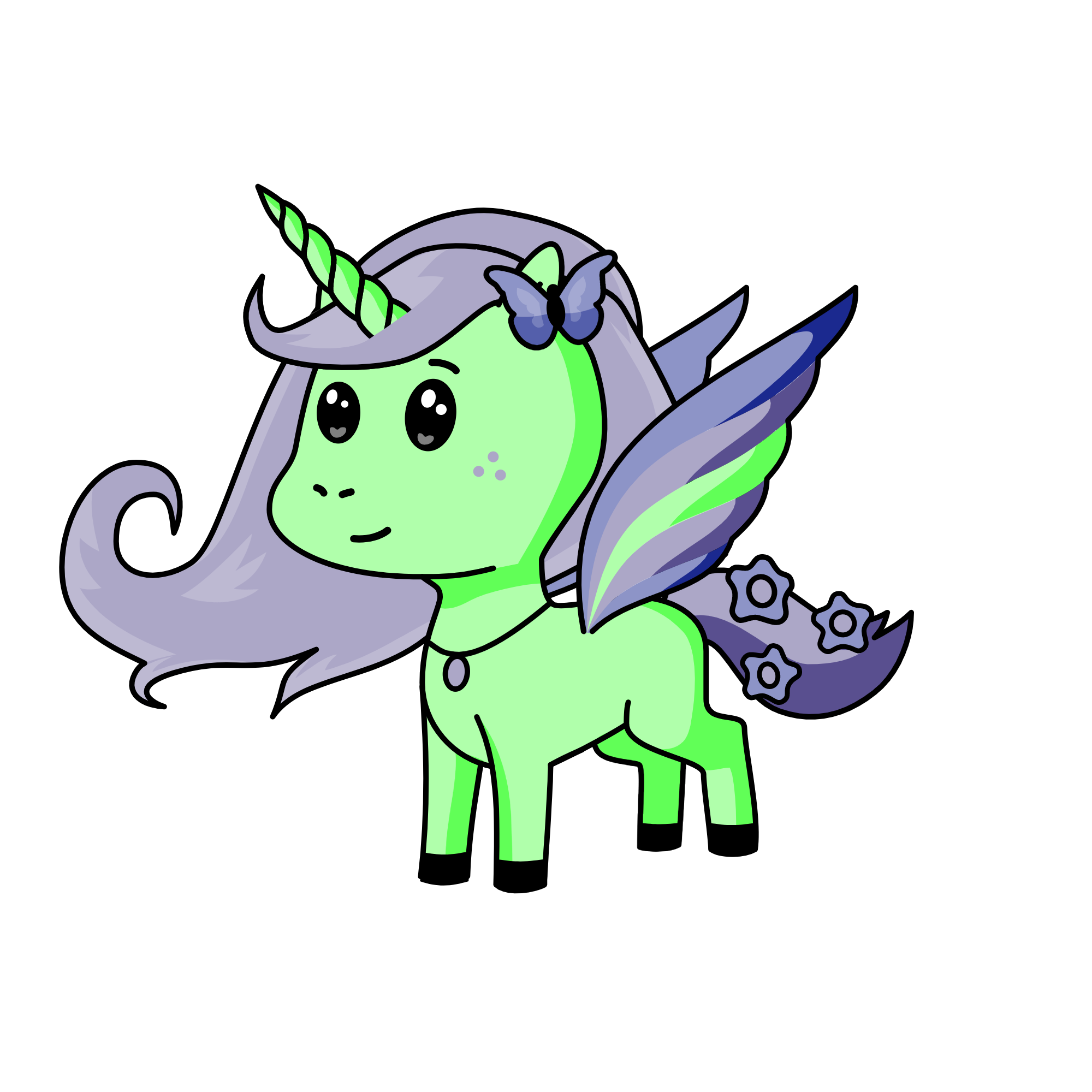Evil cutie, the unicorn