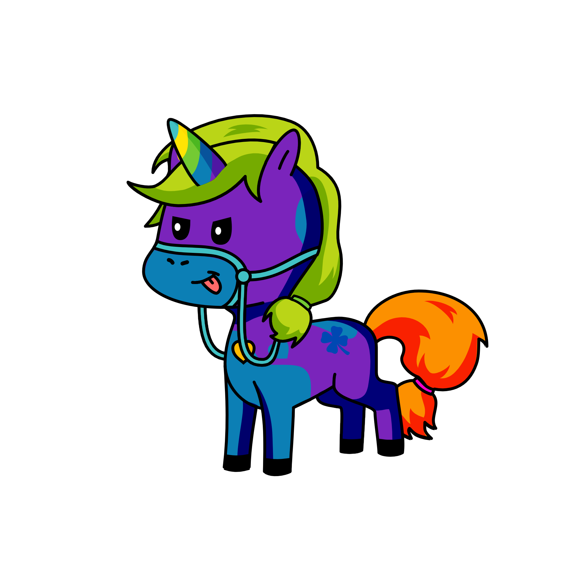 paint splat, the unicorn