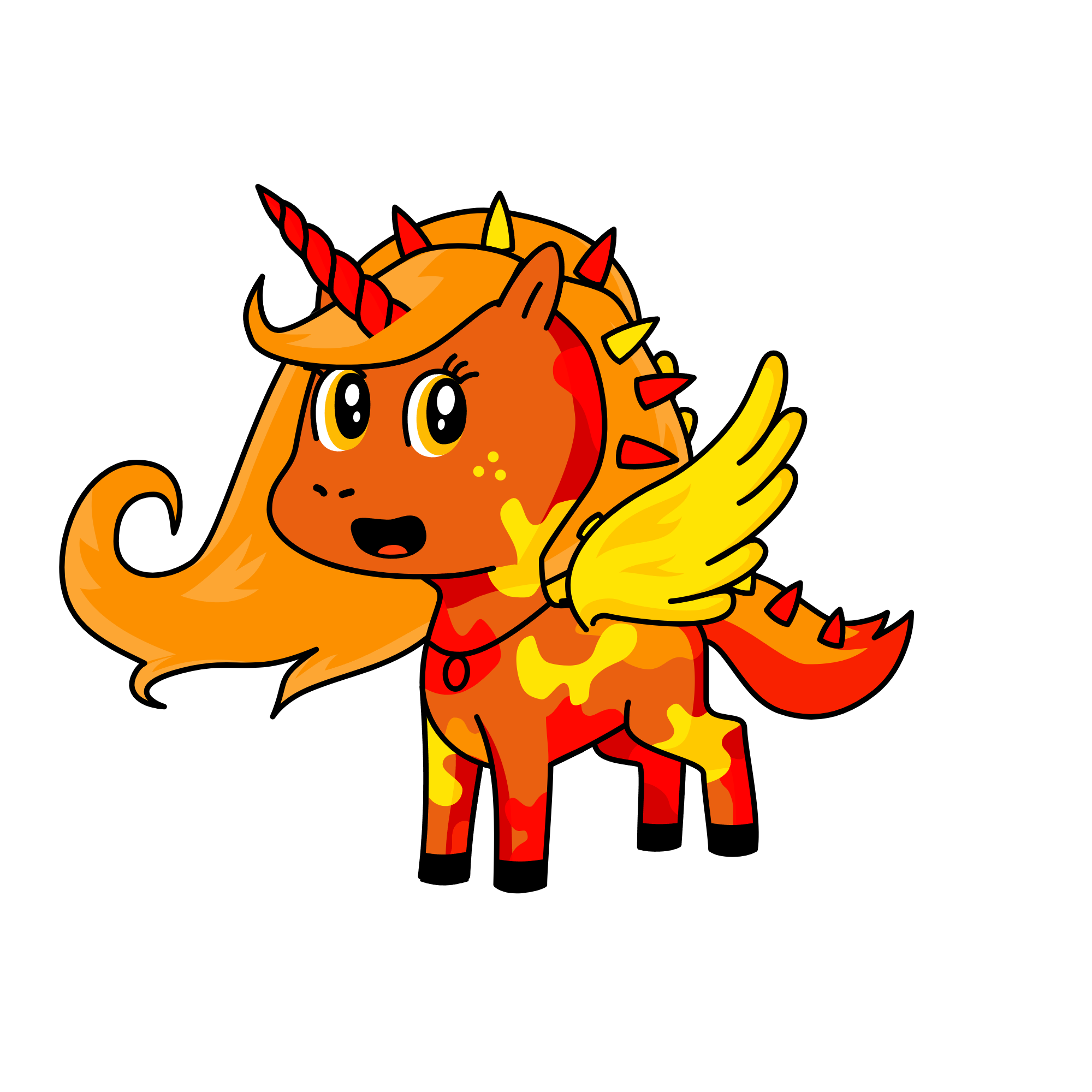 Firegirl, the unicorn
