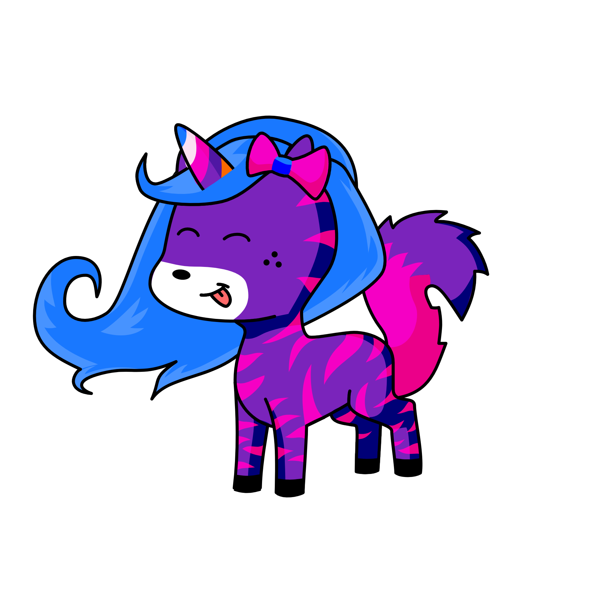 Rainbow, the unicorn