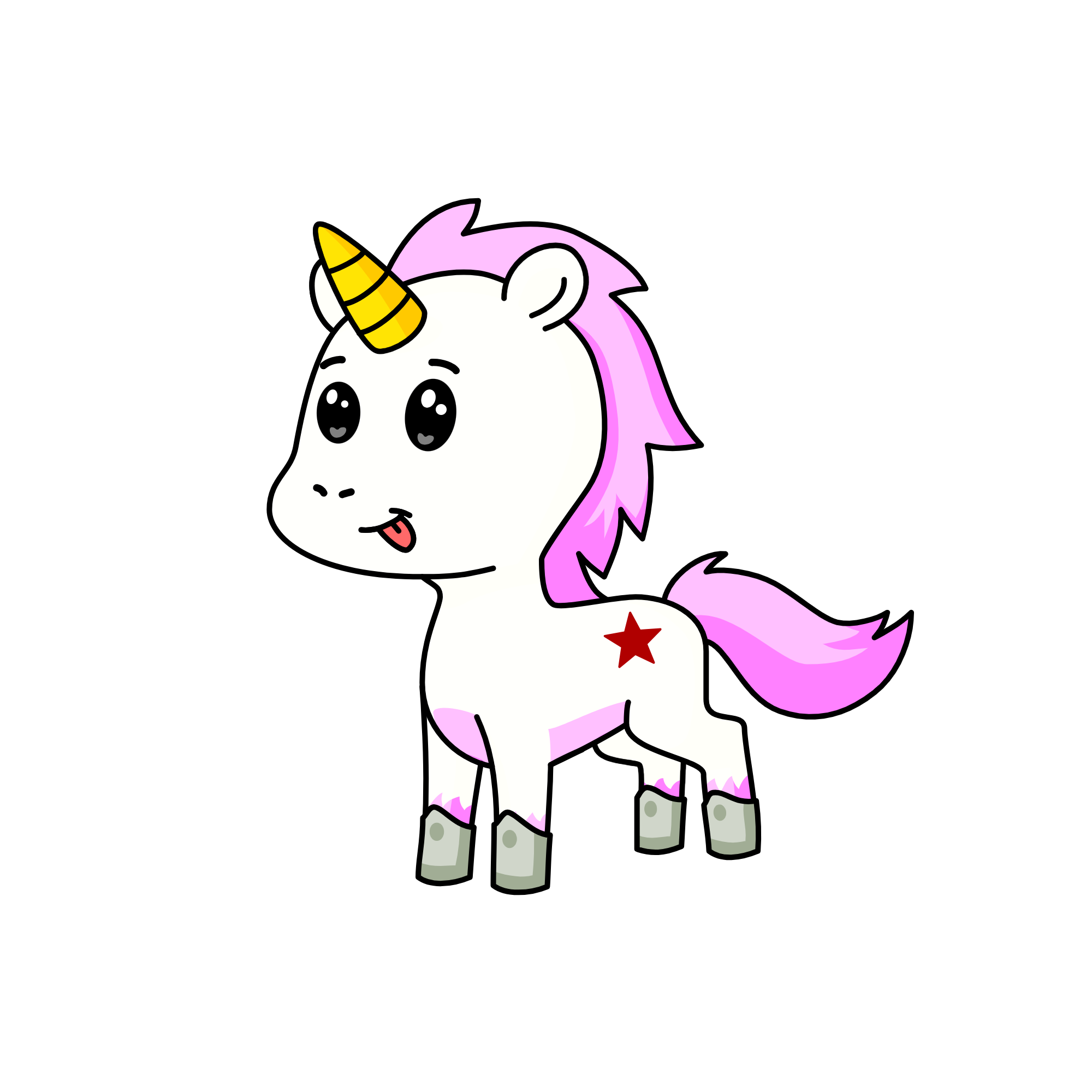 Mr. Fluffy, the unicorn
