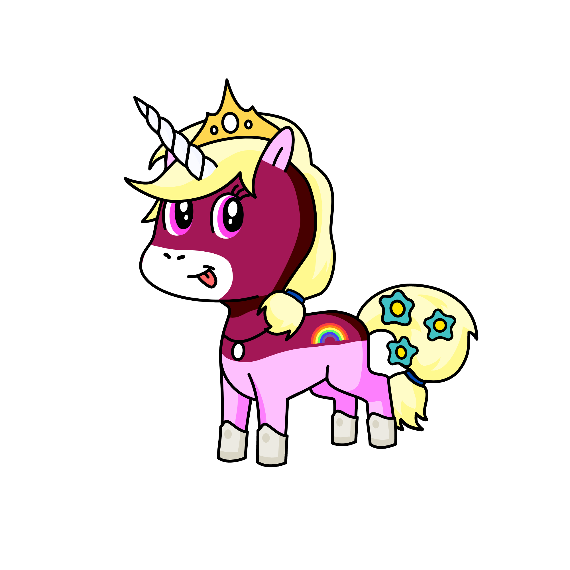 rose, the unicorn