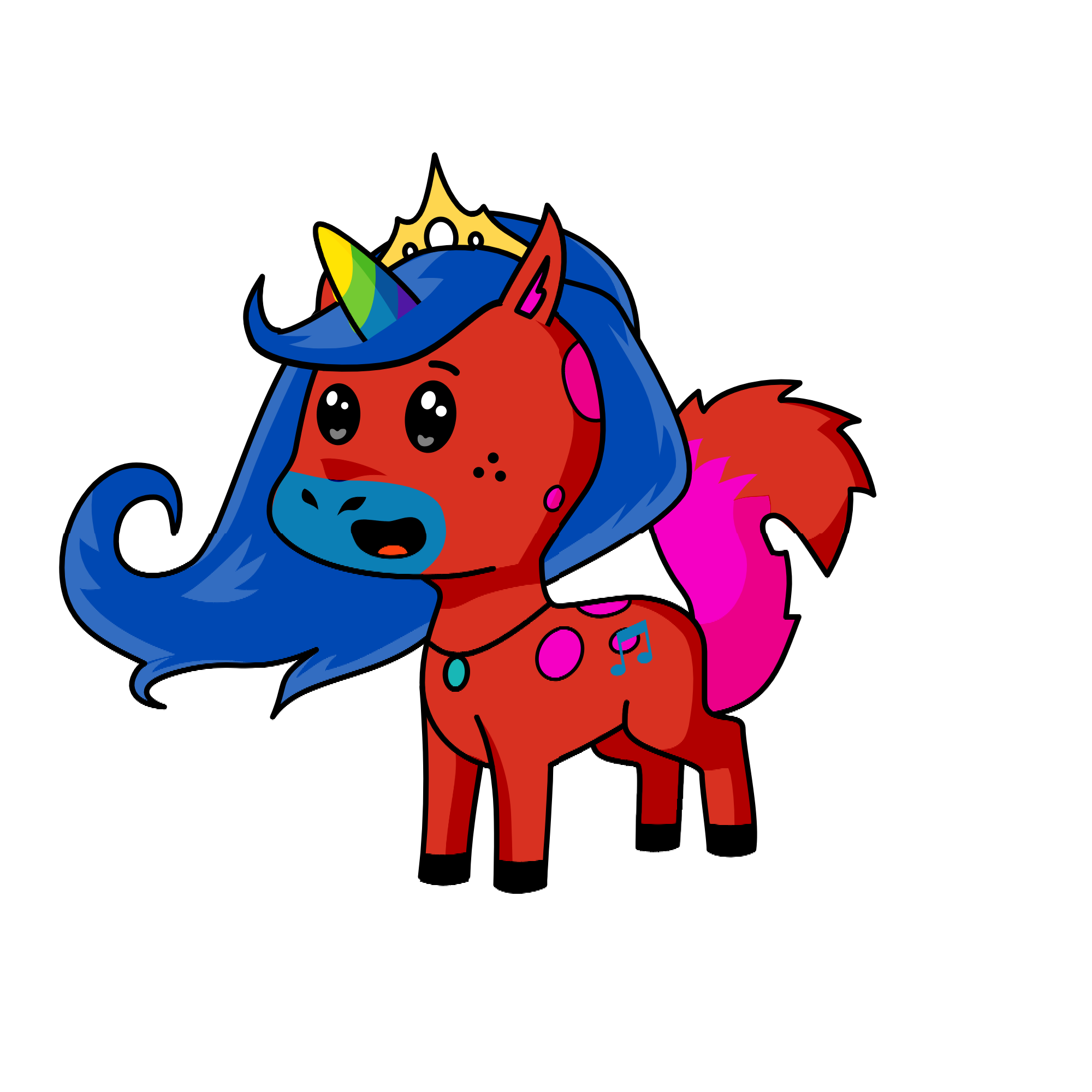 Arcoiris, the unicorn