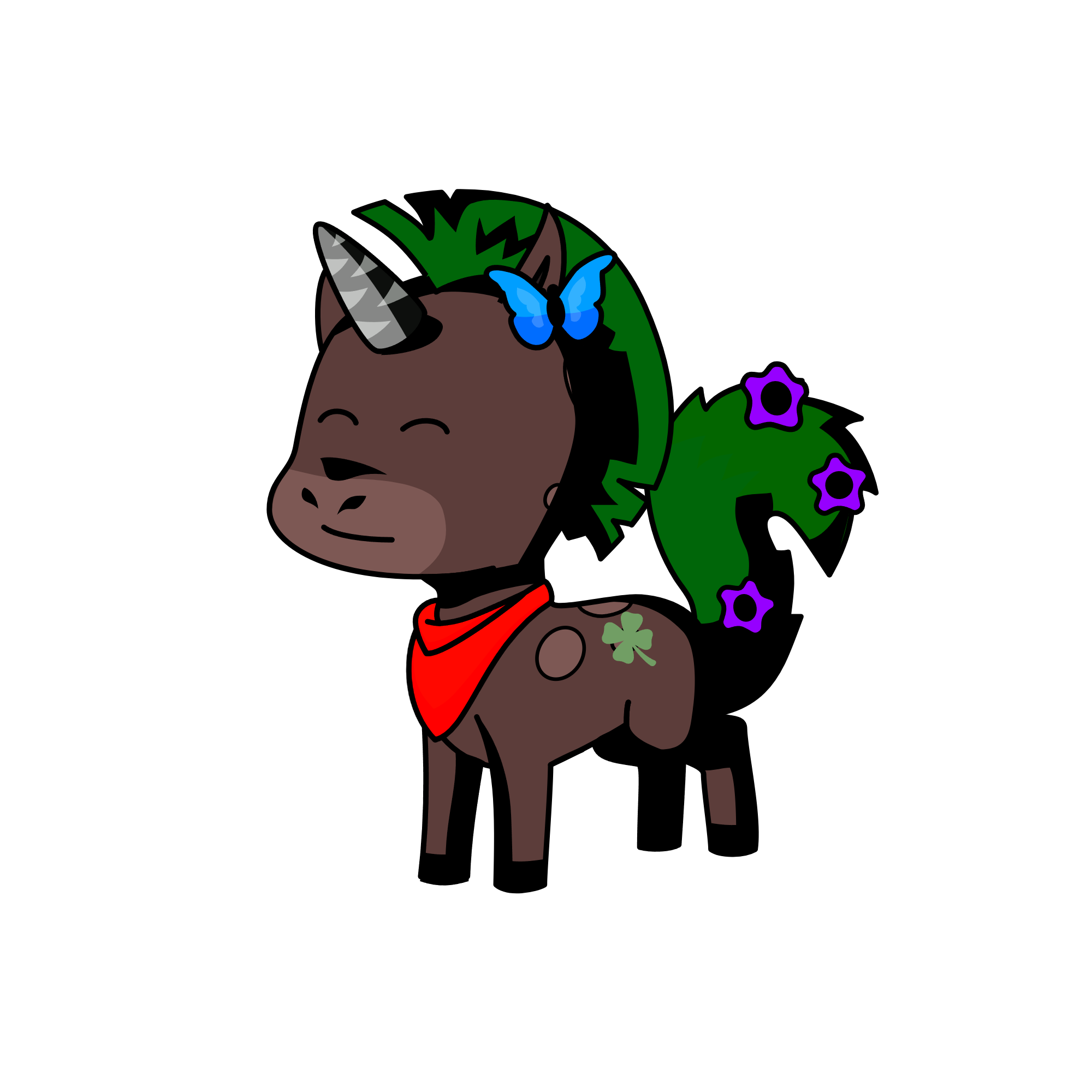 Darat ("land; ground; inland" in Indonesian), ruler of land/rock/the plants that grow from it., the unicorn
