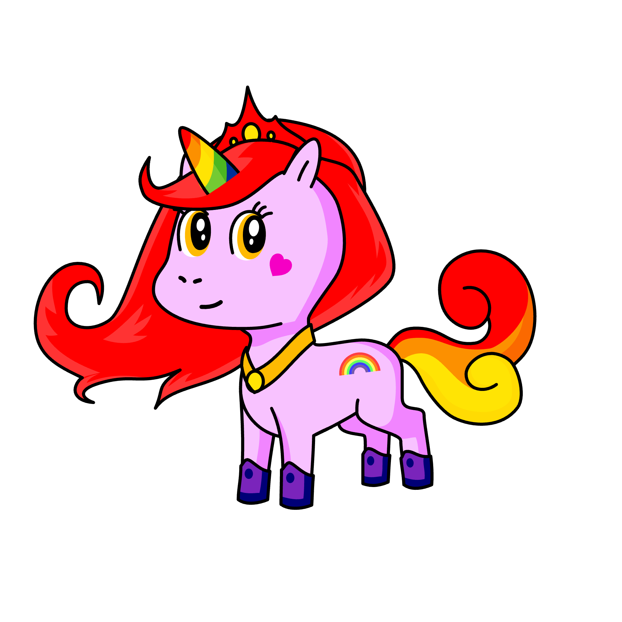 Rainbow Ruby, the unicorn