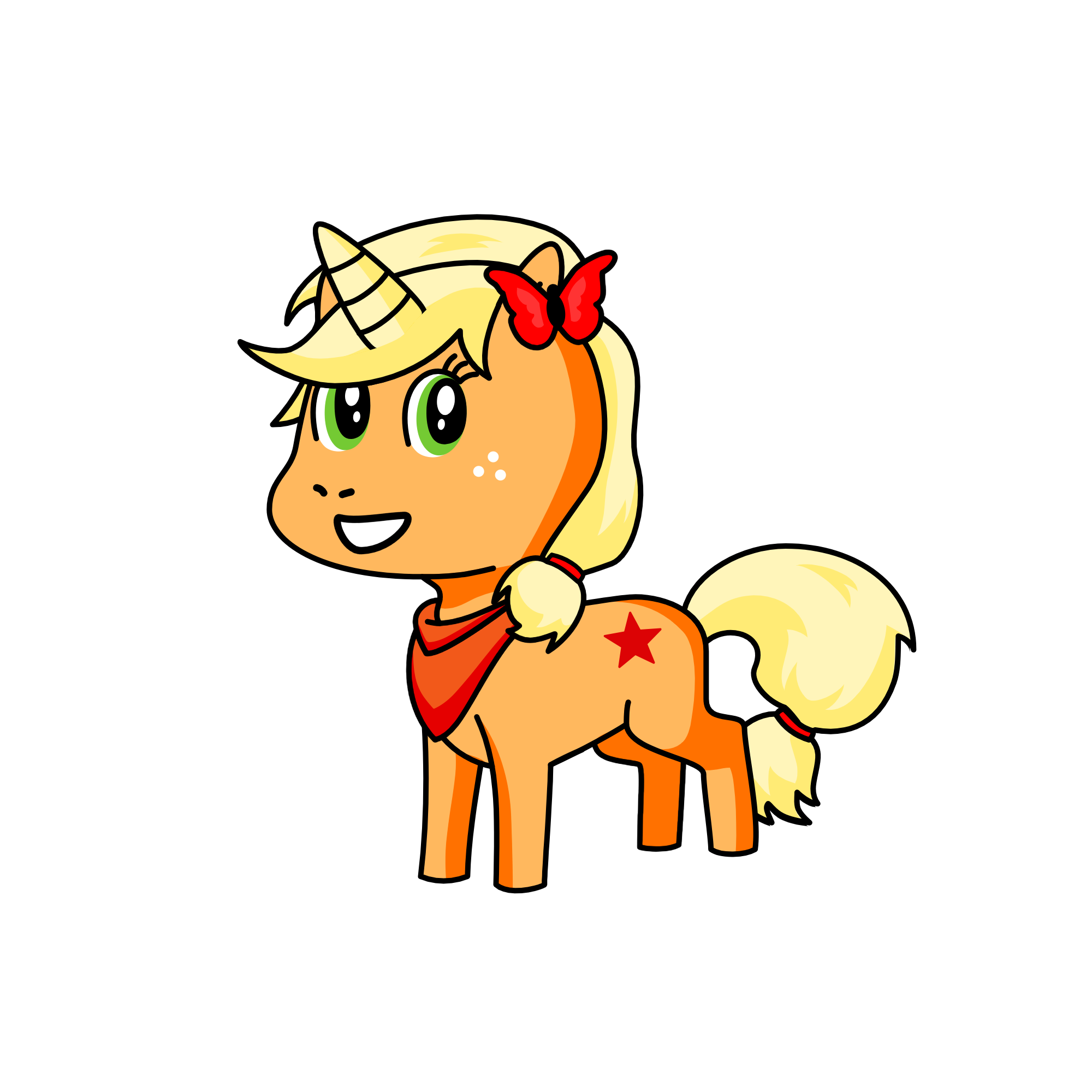 ♥ AppleJack ♥, the unicorn