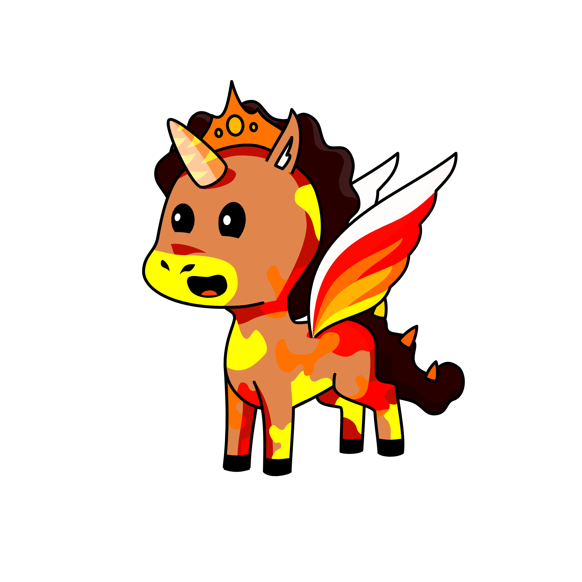 K'áak'o' (“fire” in ancient Maya of Mexico), ruler of fire, + lightning as pure white-hot energy., the unicorn