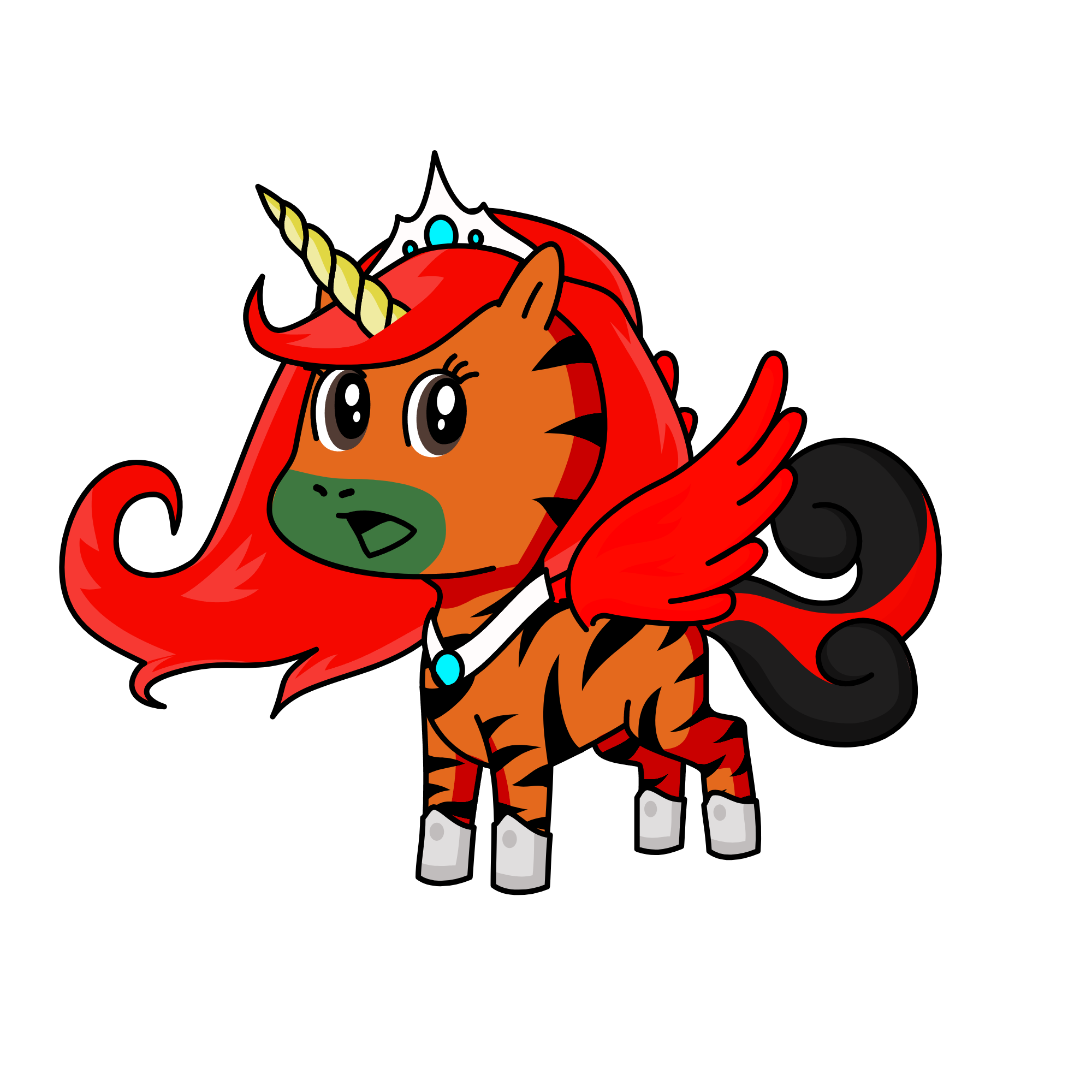 Nanase Kitsune, of elgoonishshive, the unicorn