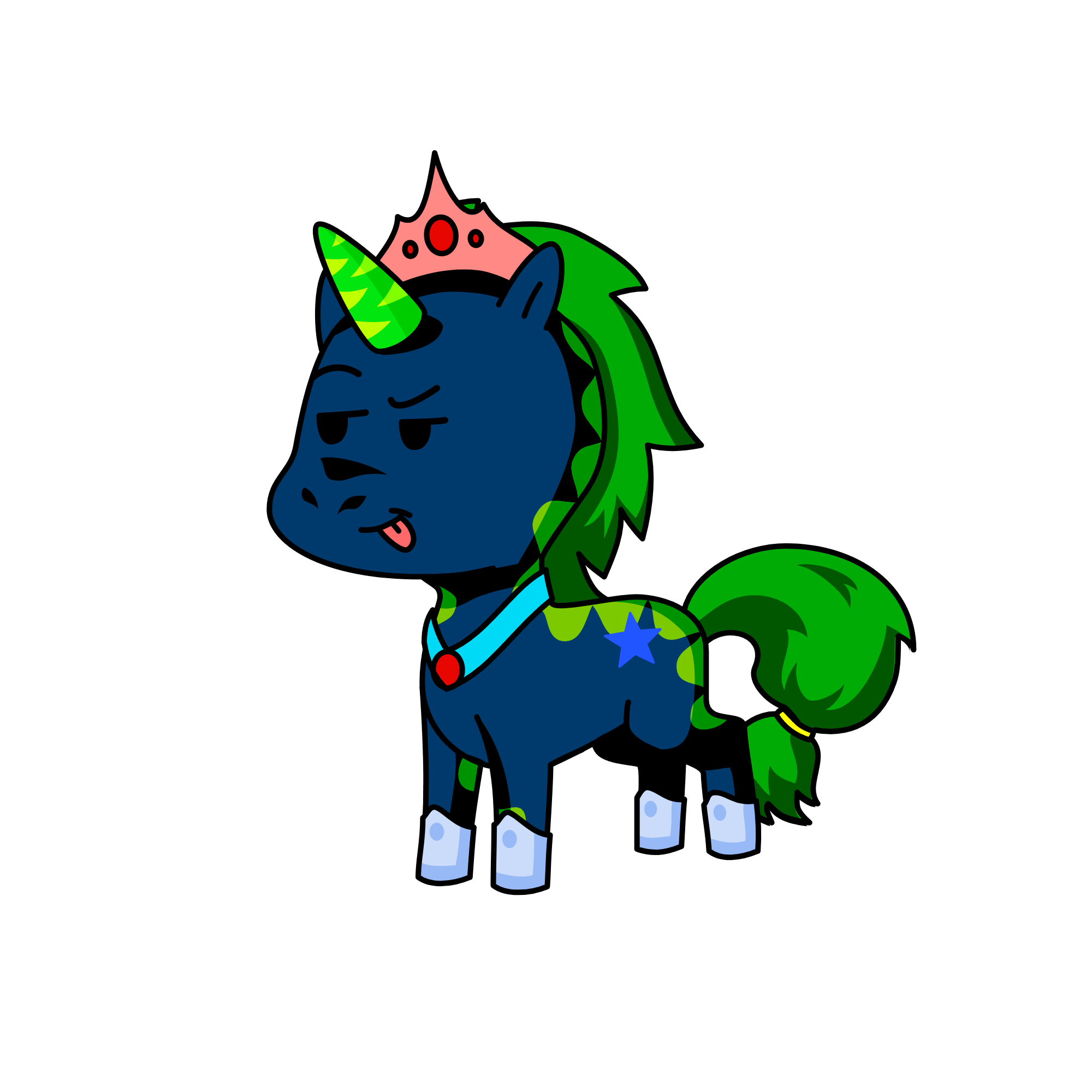 Ellen Dunkel, of elgoonishshive, the unicorn