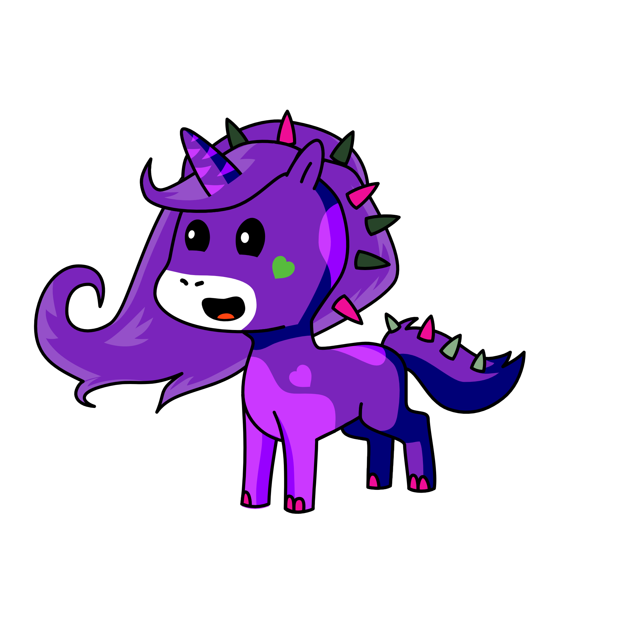 violet, the unicorn