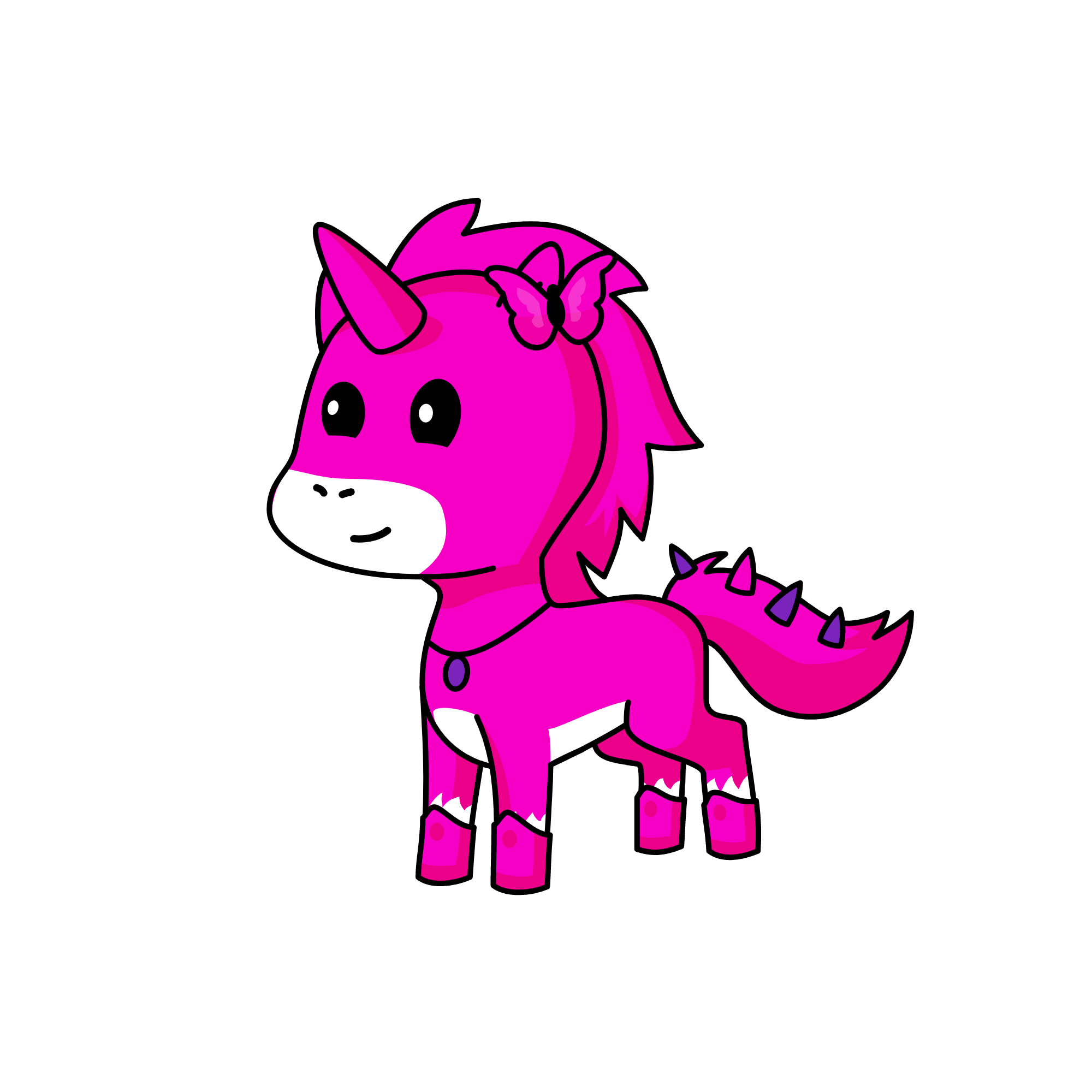 pink unicorn, the unicorn