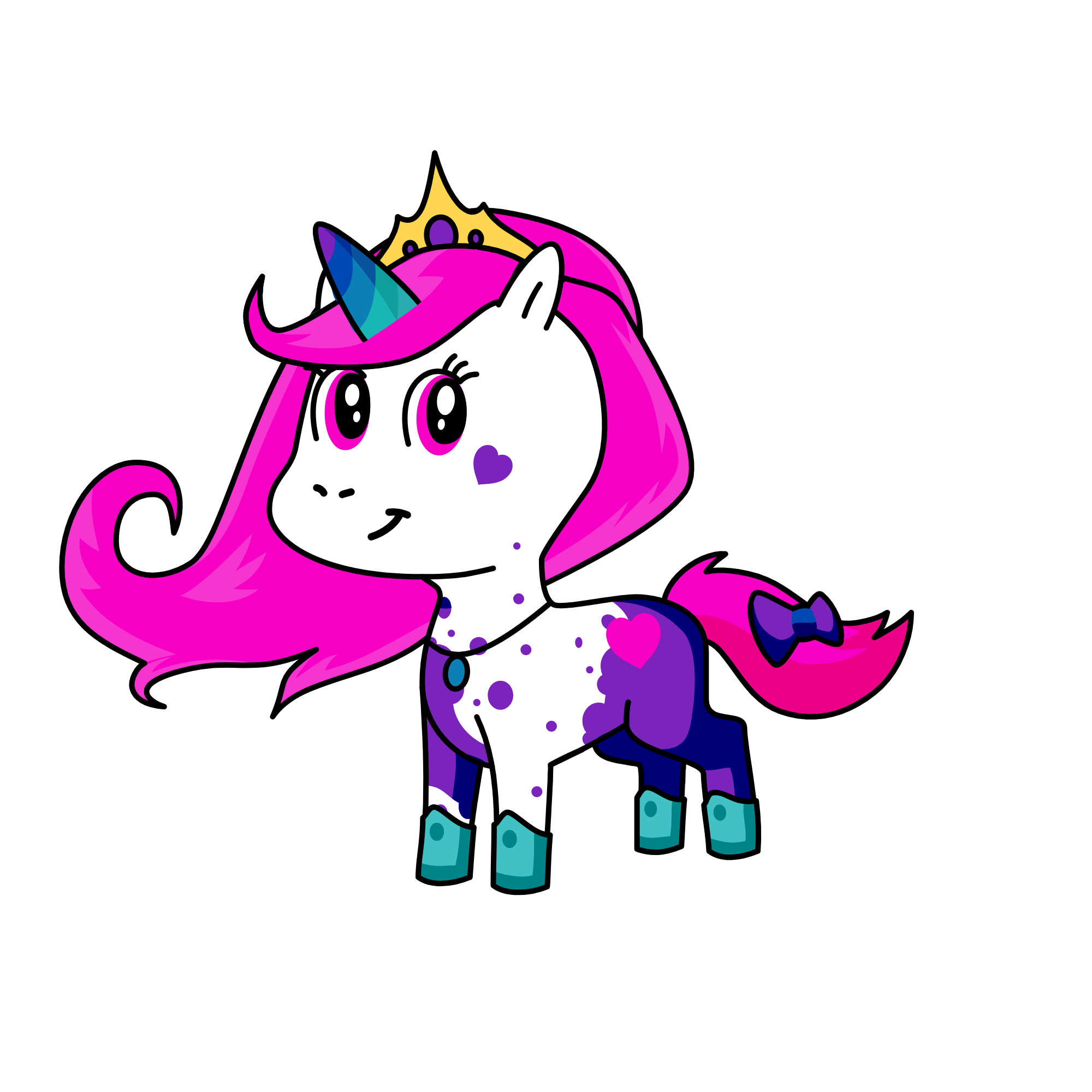 lavender, the unicorn