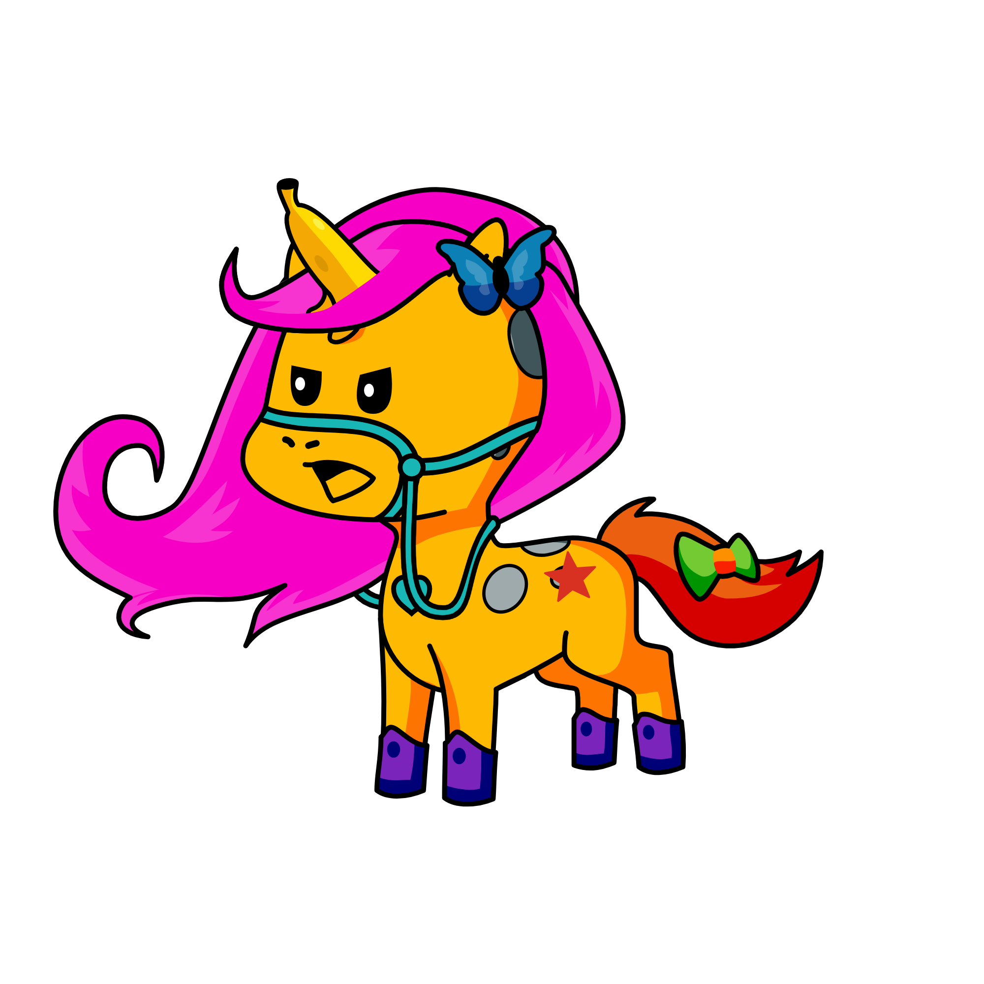 CHEESE CURLS, the unicorn