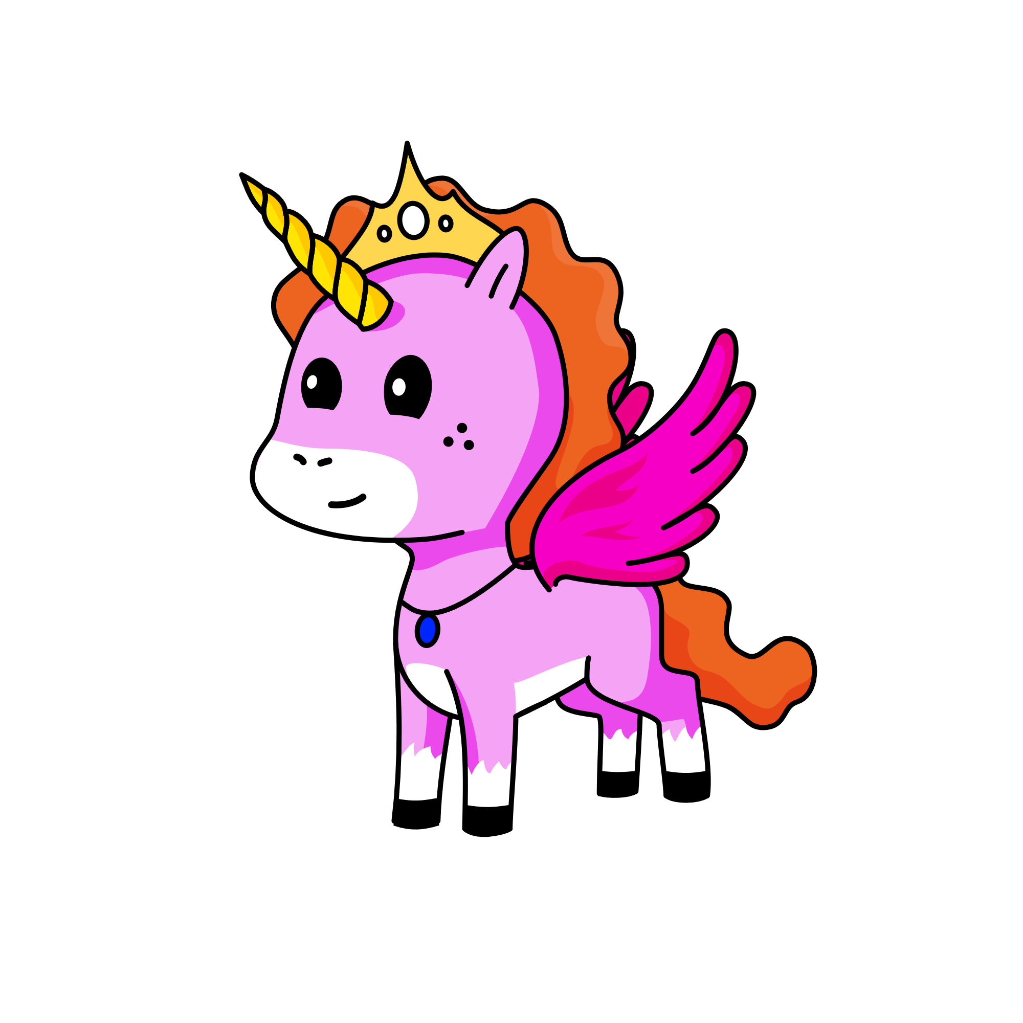 Lord CurlyQ Winklesham, the unicorn